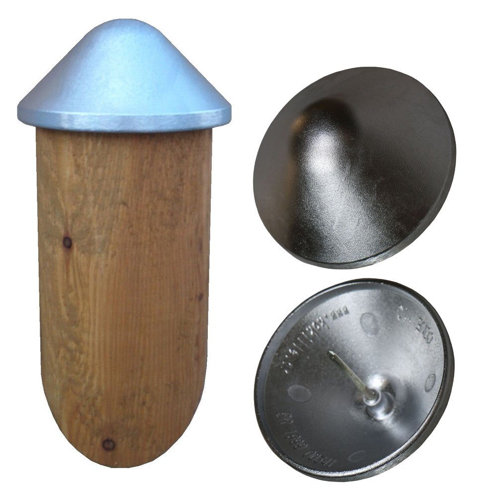 Gartenwelt Riegelsberger Abdeckkappe Aluminium Pfostenkappe mit Dorn für Zaun Haltbarkeit Holz