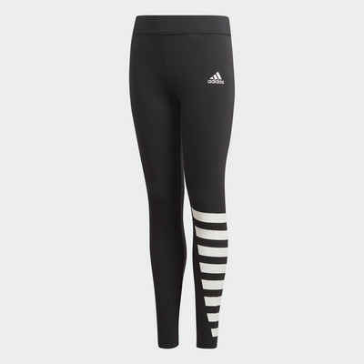 Mädchen Hosen adidas Mädchen Must Haves 3 Streifen Tights adidas Mädchen Fitness Hose Must Haves, 3 Streifen schwarz