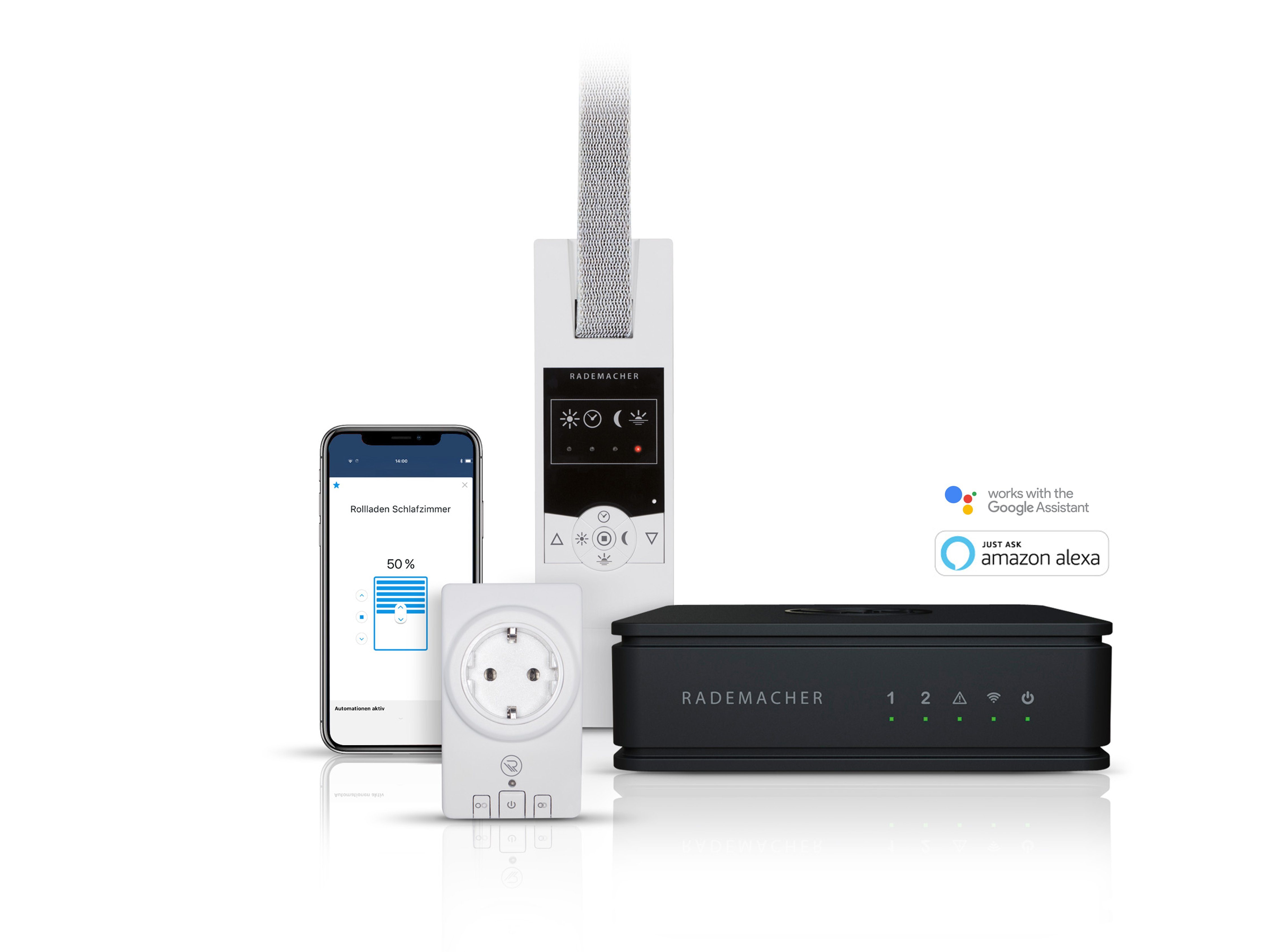 Smart Home - HomePilot, Gurtwickler & Zwischenstecker »Aktionspaket - Abendstimmung« Smart Home - HomePilot, Gurtwickler & Zwischenstecker »Aktionspaket - Abendstimmung«