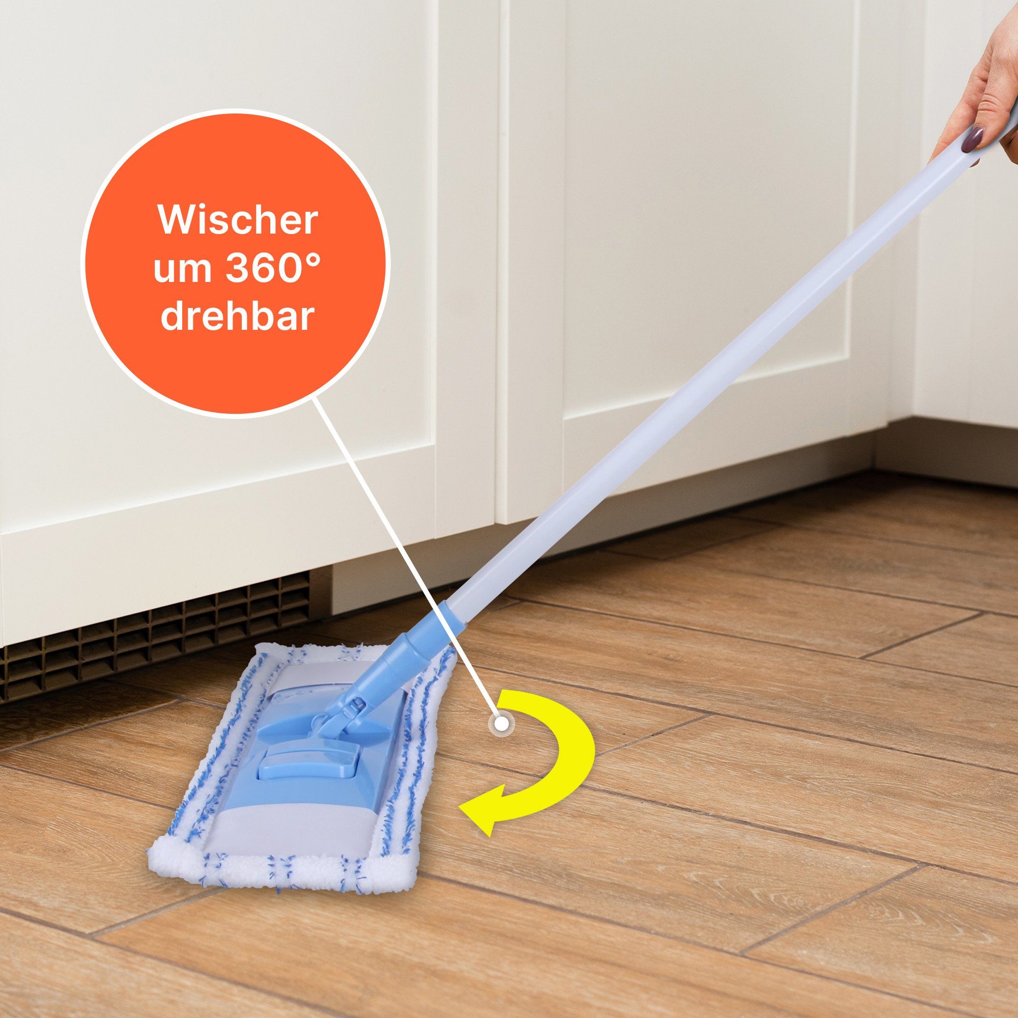 HJIAMA Wischmopp Schuhe 6 Stück - Chenille Putzschuhe Für Bodenreinigung