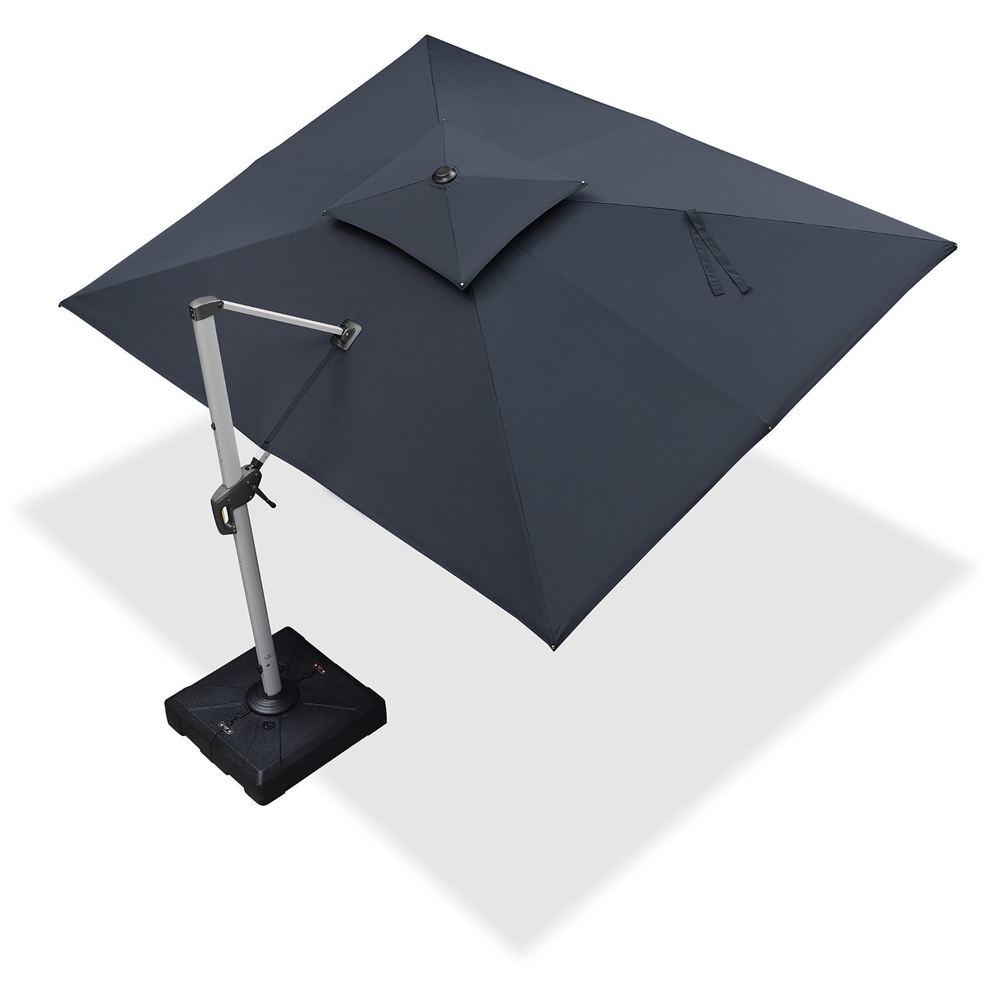 PURPLE LEAF Ampelschirm Rechteckiger Außenbereich Doppeldach Ampelschirm, Terrassenschirm, LxB: 365,00x270,00 cm, für Garten,Terrasse, Pool