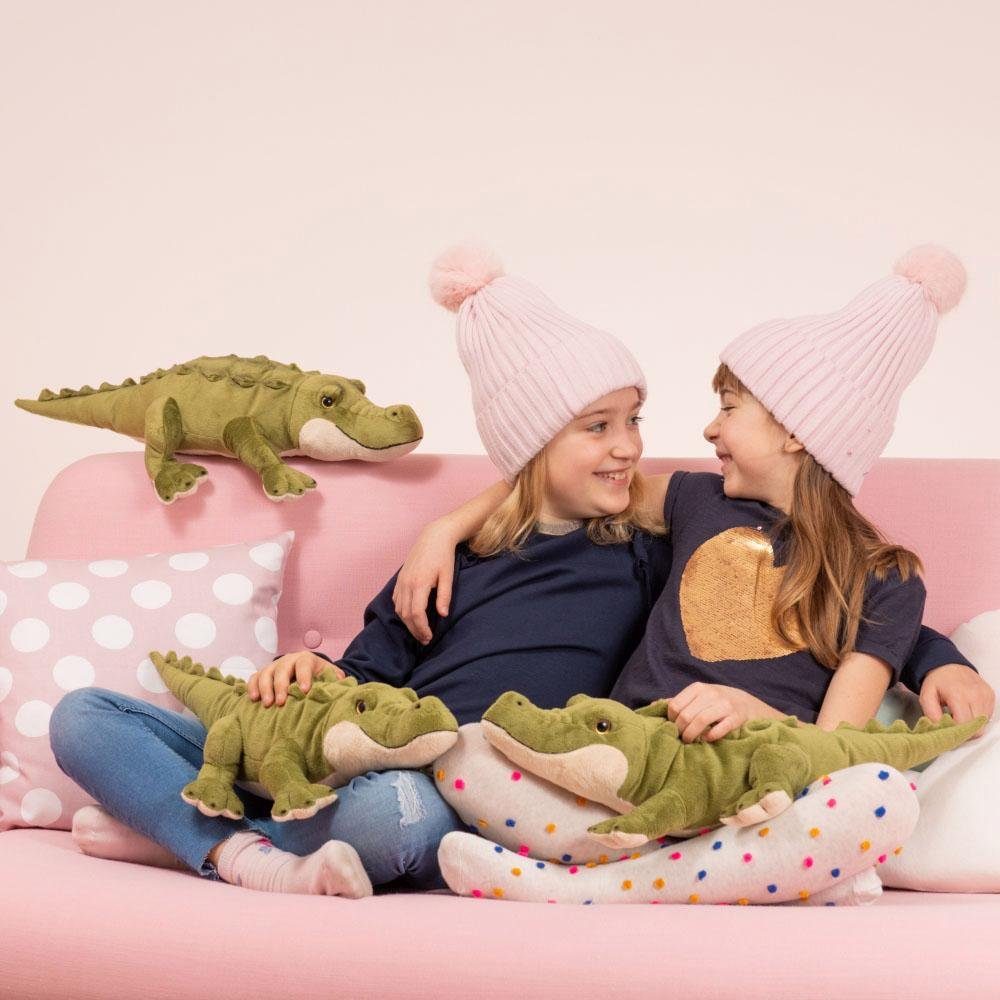 Teddy Hermann® Kuscheltier Herzekind, Krokodil, 60 cm, zum Teil aus recyceltem Material