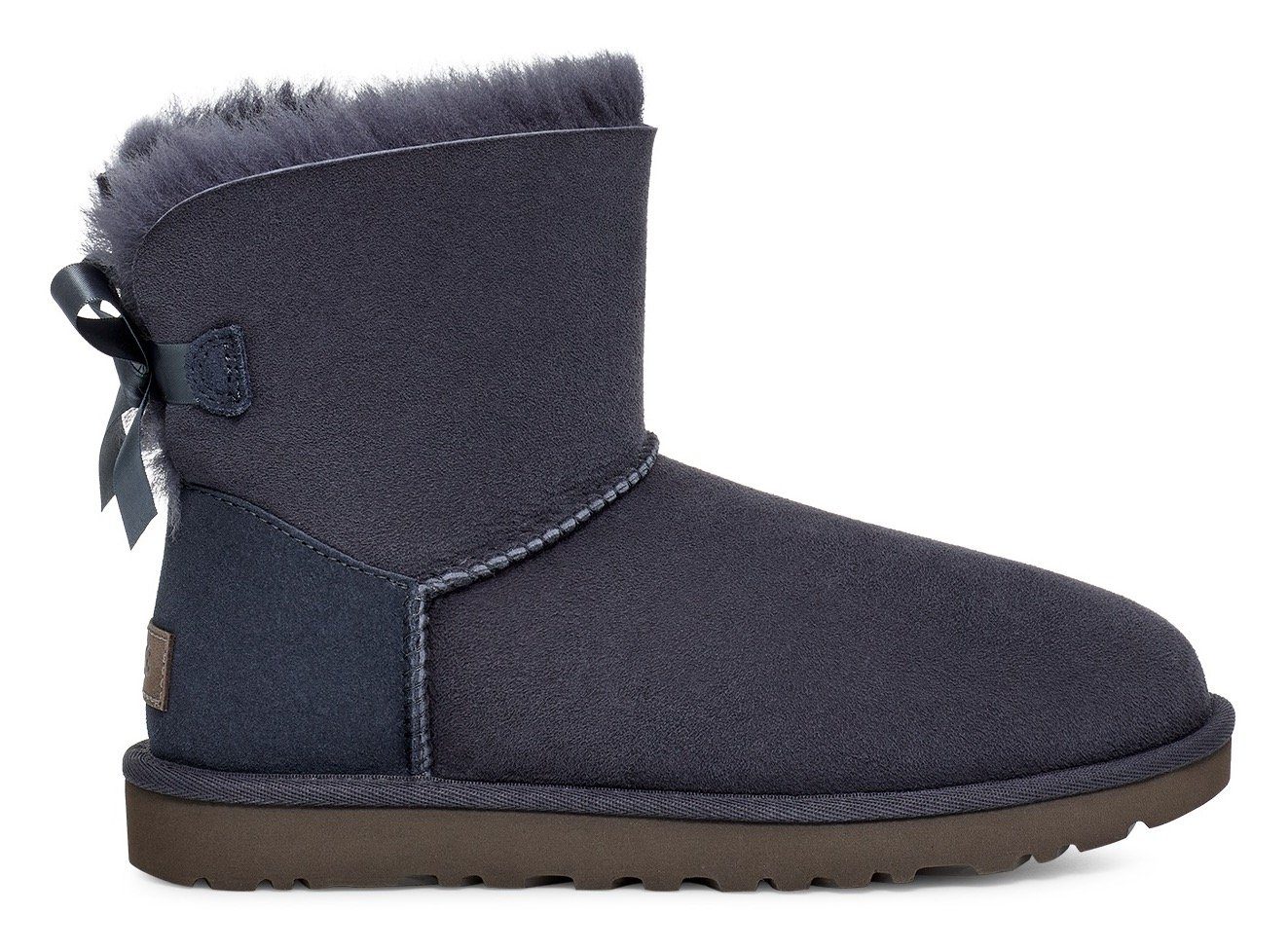 Bailey dekorativer Schleife Bow UGG 2 Mini Schlupfboots mit dunkelblau