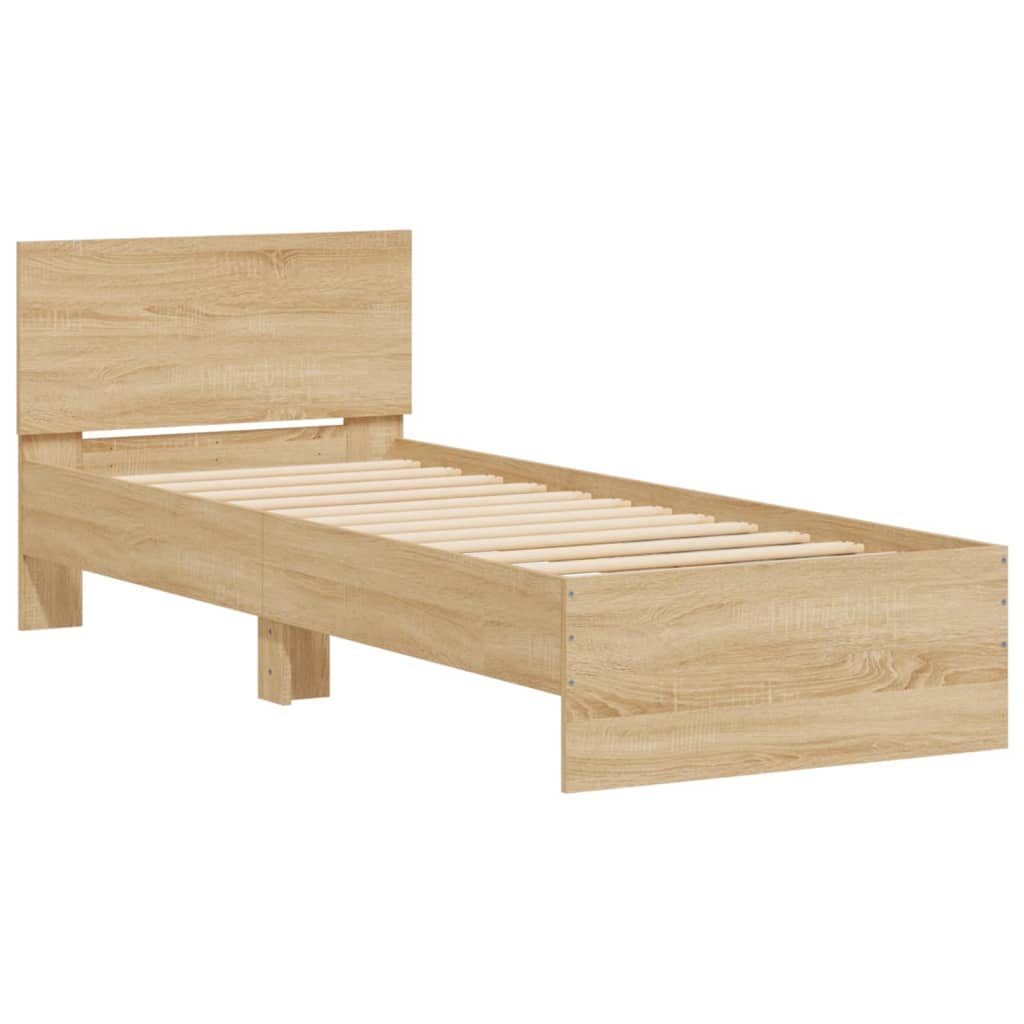 vidaXL Bett Bettgestell mit Kopfteil und günstig online kaufen