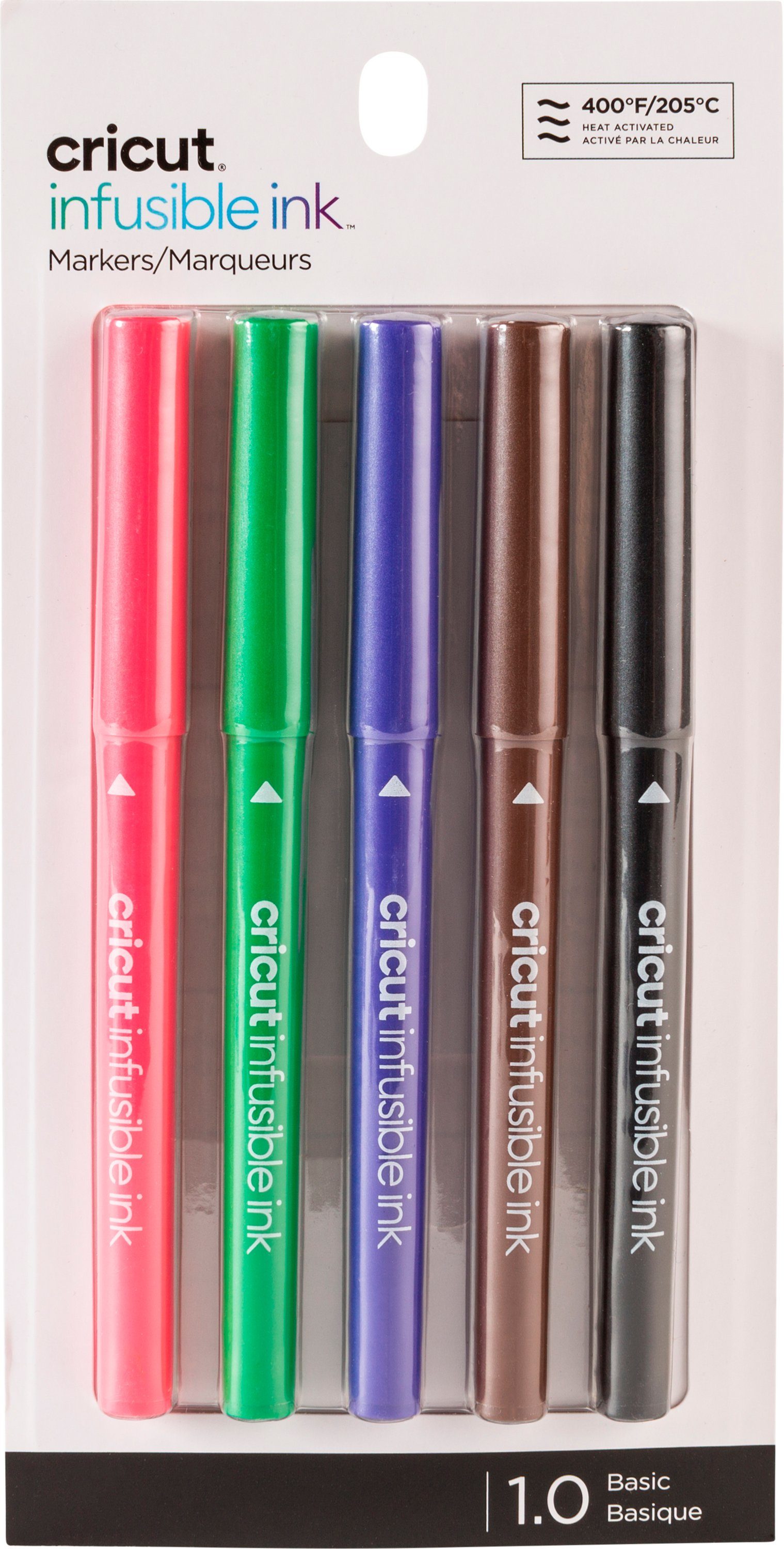 Cricut Malstift Stifte Point Pen Infusible Ink Medium, 1 mm 5er-Set