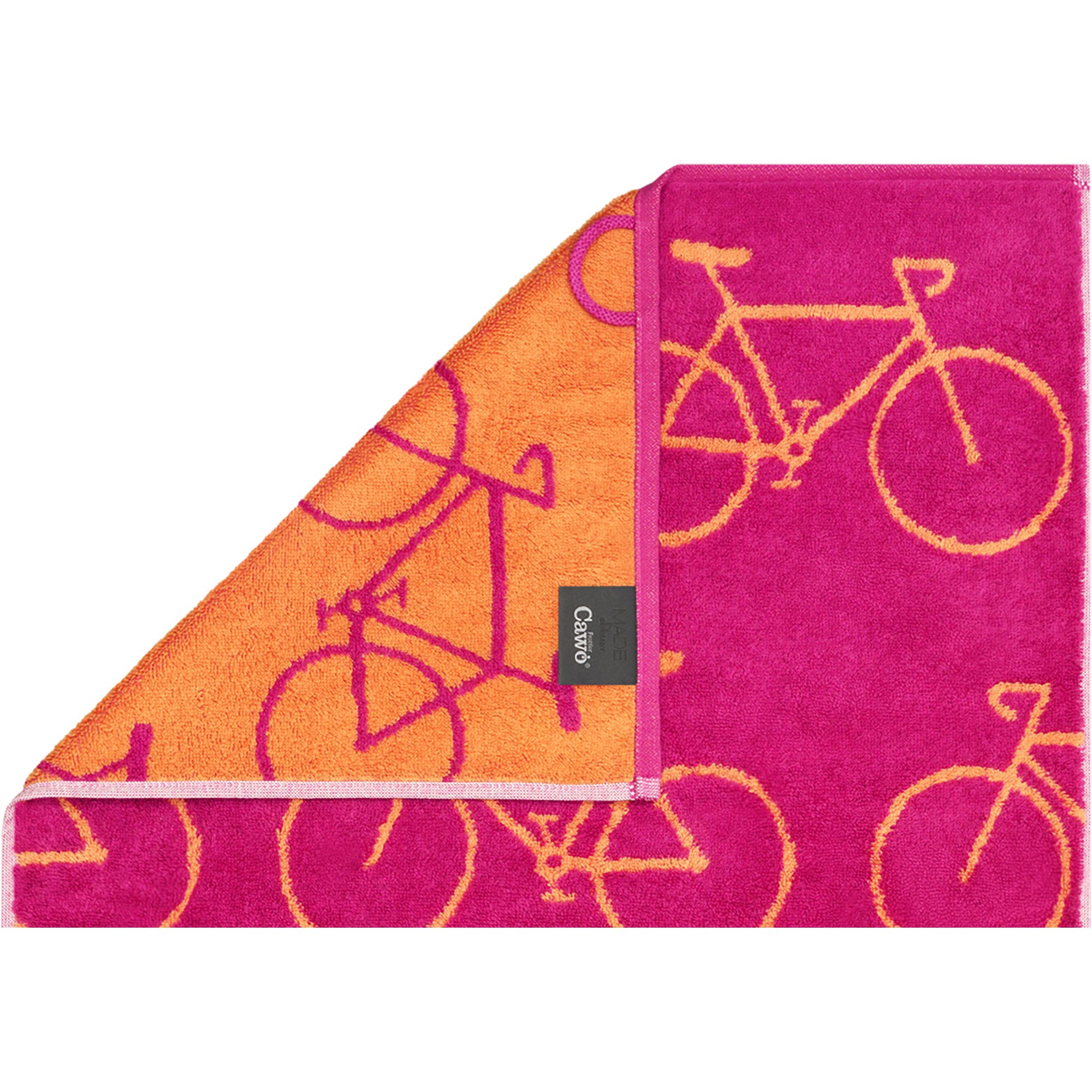 Cawö Handtücher Velo Edition Allover Fahrrad 6299, 100% Baumwolle (1-St)