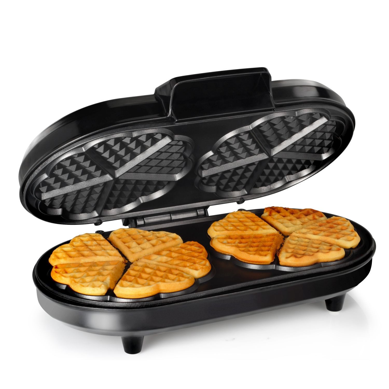 Tristar Waffeleisen Tristar WF-2120 Waffeleisen – 10 herzförmige Waffeln gleichzeitig – Ed, 1200 W, 10 Herzwaffeln pro Backvorgang - Thermostat