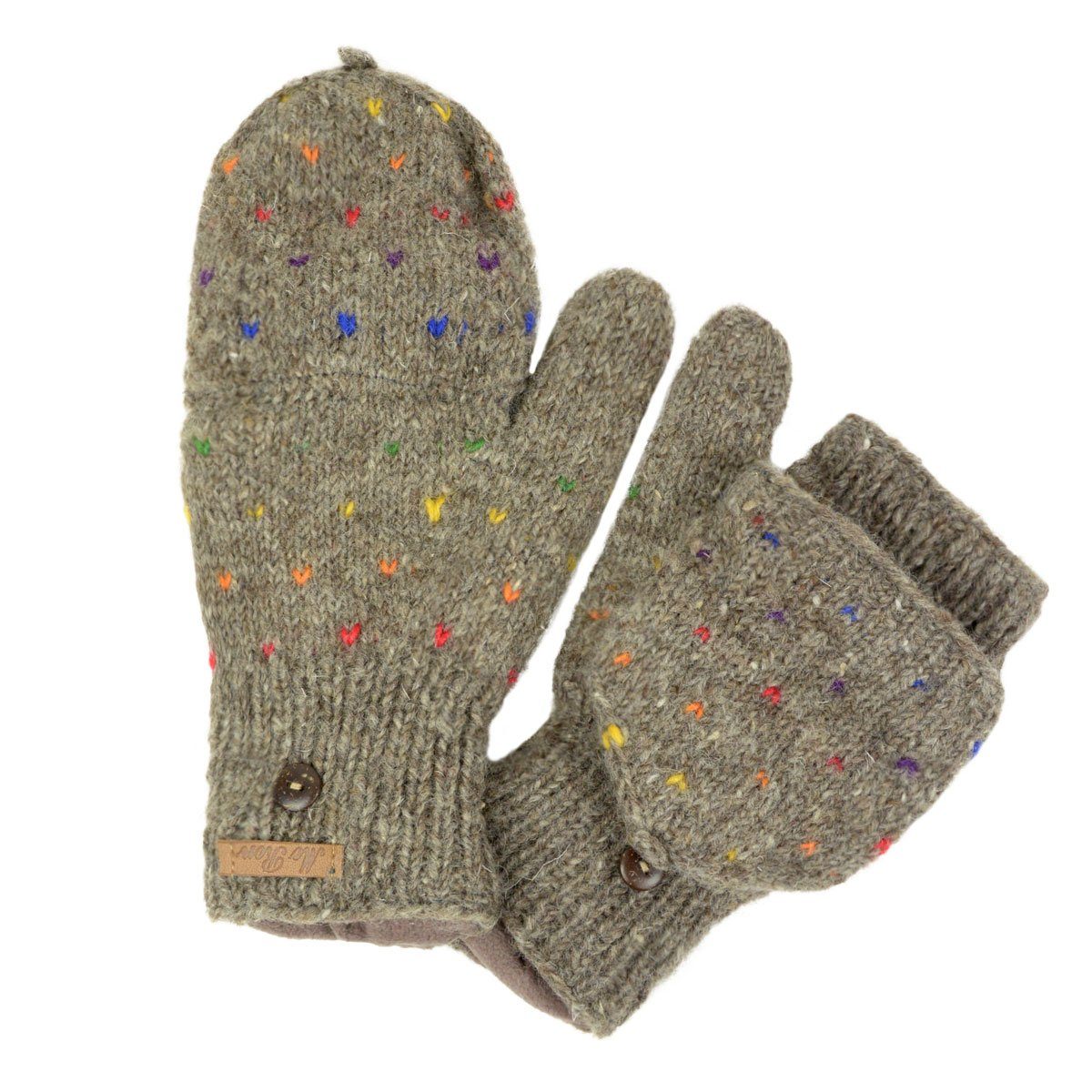McRon Strickhandschuhe Klappfäustlinge, Klapphandschuhe Modell Naomi günstig online kaufen