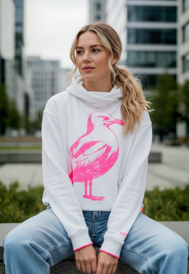 salzhaut Hoodie ADJÜS Damen normale Passform salzhaut Kapuzenpullover – bequemer Fit und nordisch klares Design
