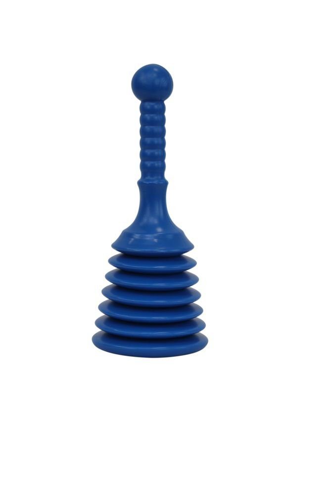 1PLUS Pümpel 1PLUS Mega Pömpel - Rohrreiniger Abflussreiniger Saugglocke Rohrfrei blau, L: 29 cm