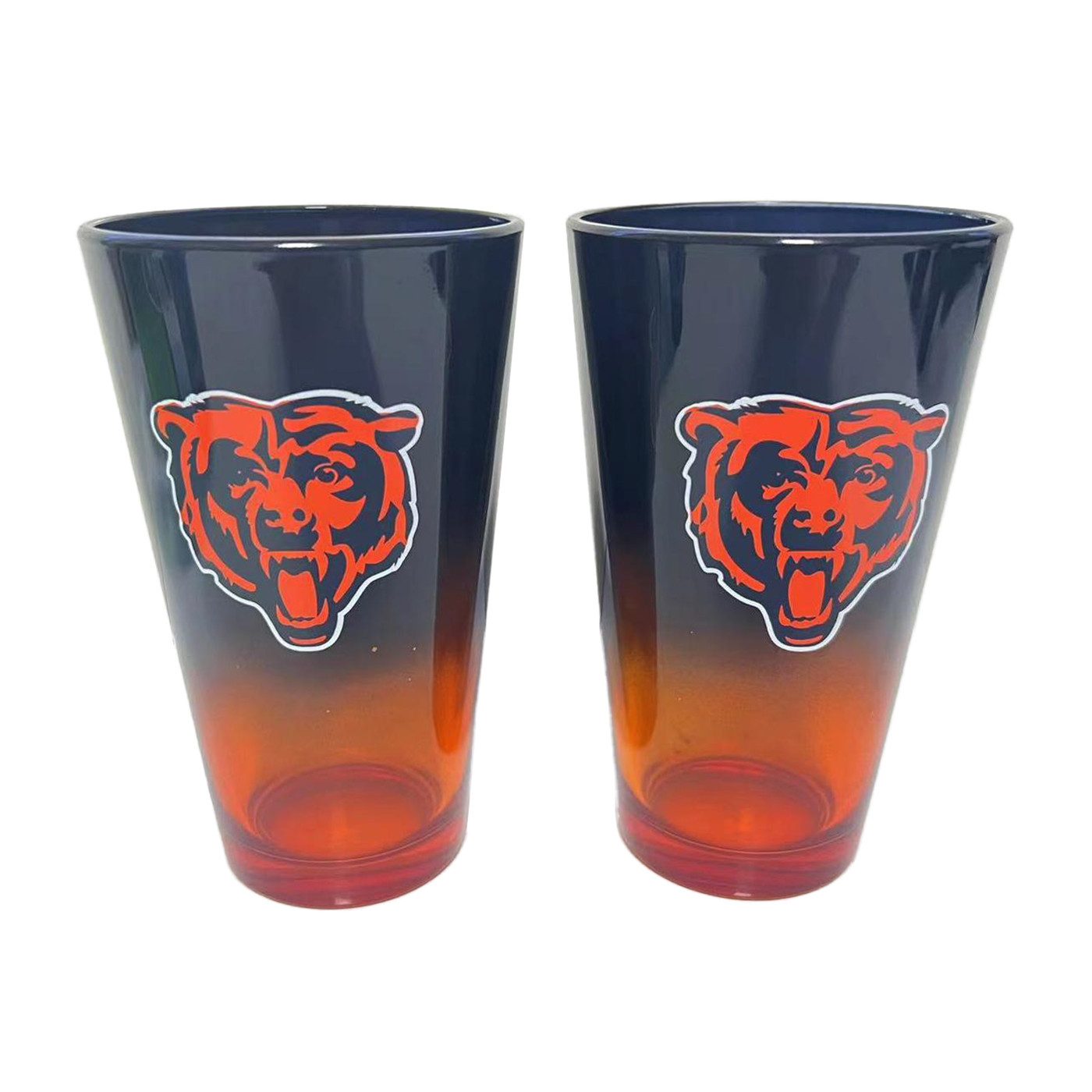 Chicago Bears Glas Chicago Bears Pint Glass 2er-Set, Glas