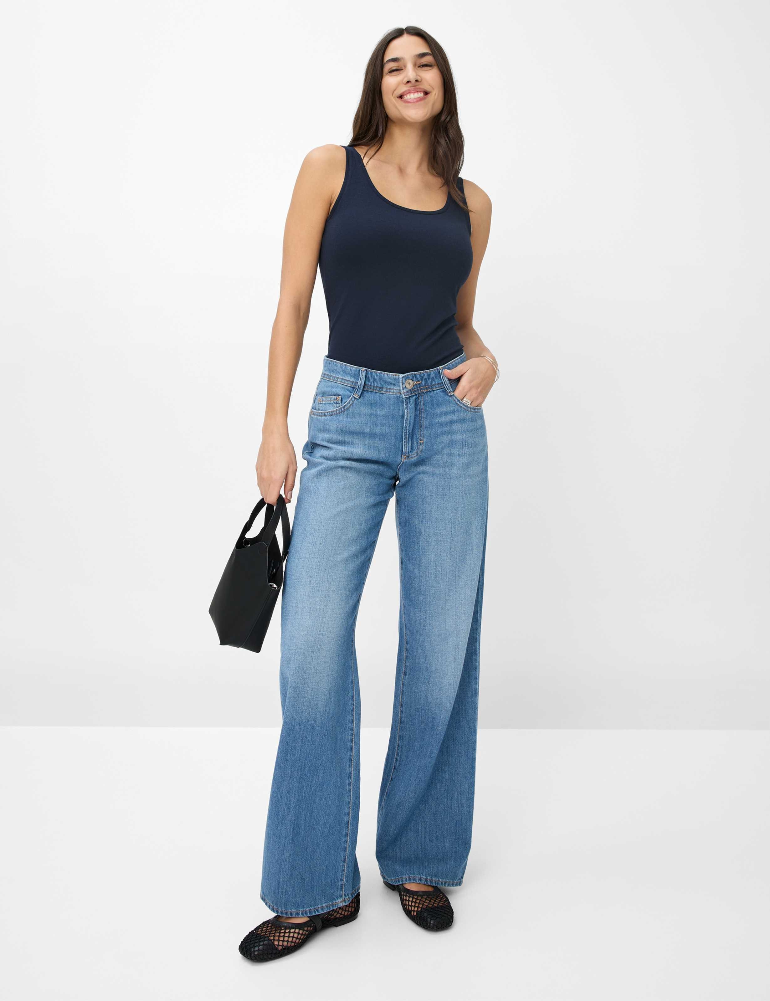 Brax Kurzarmshirt Style SILVY Jersey: Top im Baumwoll-Modal-Mix – Bild 3 von 5