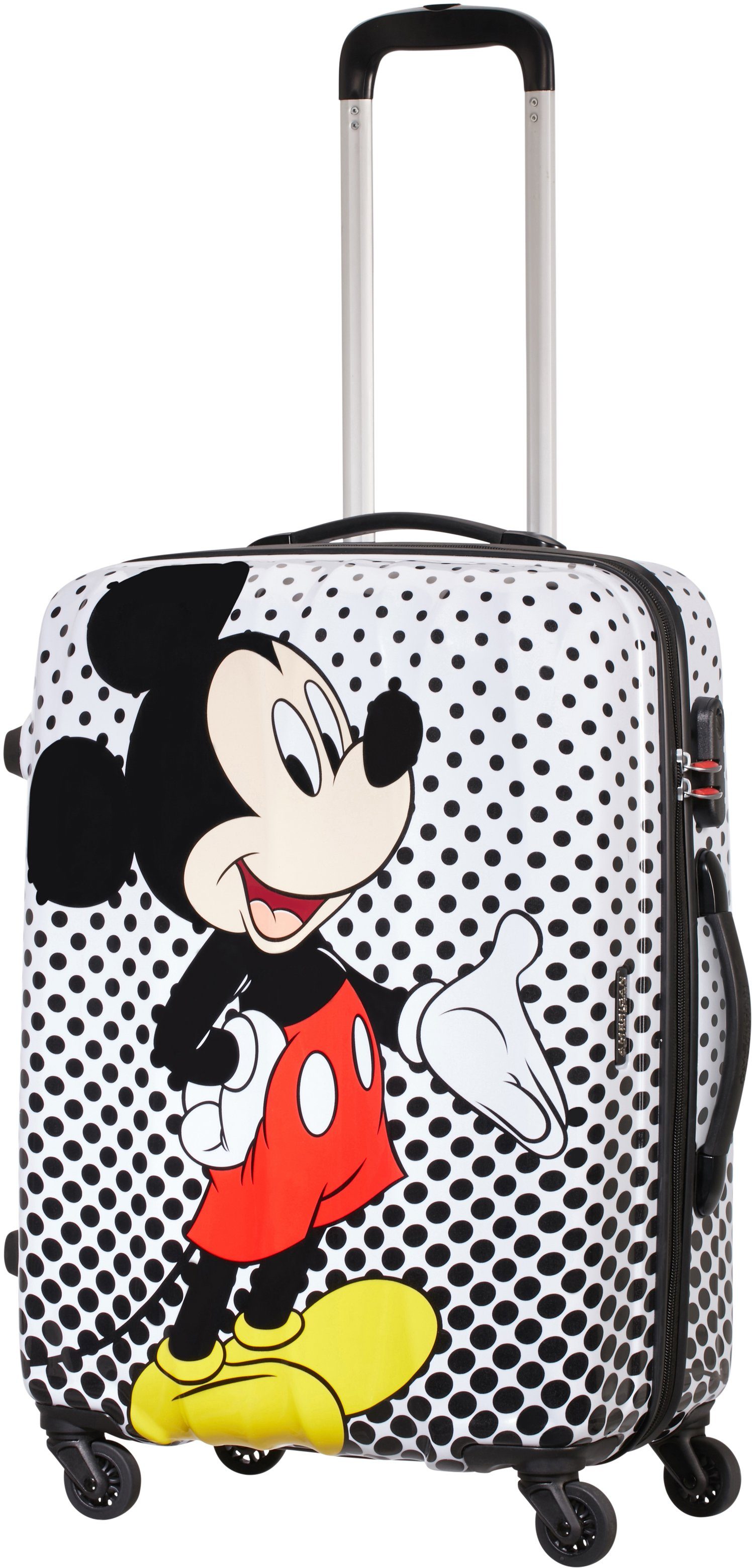 65 Tourister® Mouse American Hartschalen-Trolley 4 Legends, cm, Mickey Dot, Disney Polka Rollen