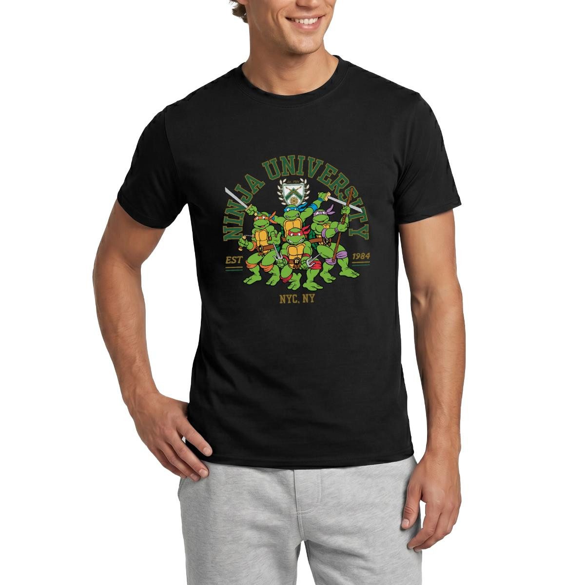 T-Shirt Teenage Mutant Ninja Turtles Ninja University Männer T-Shirt