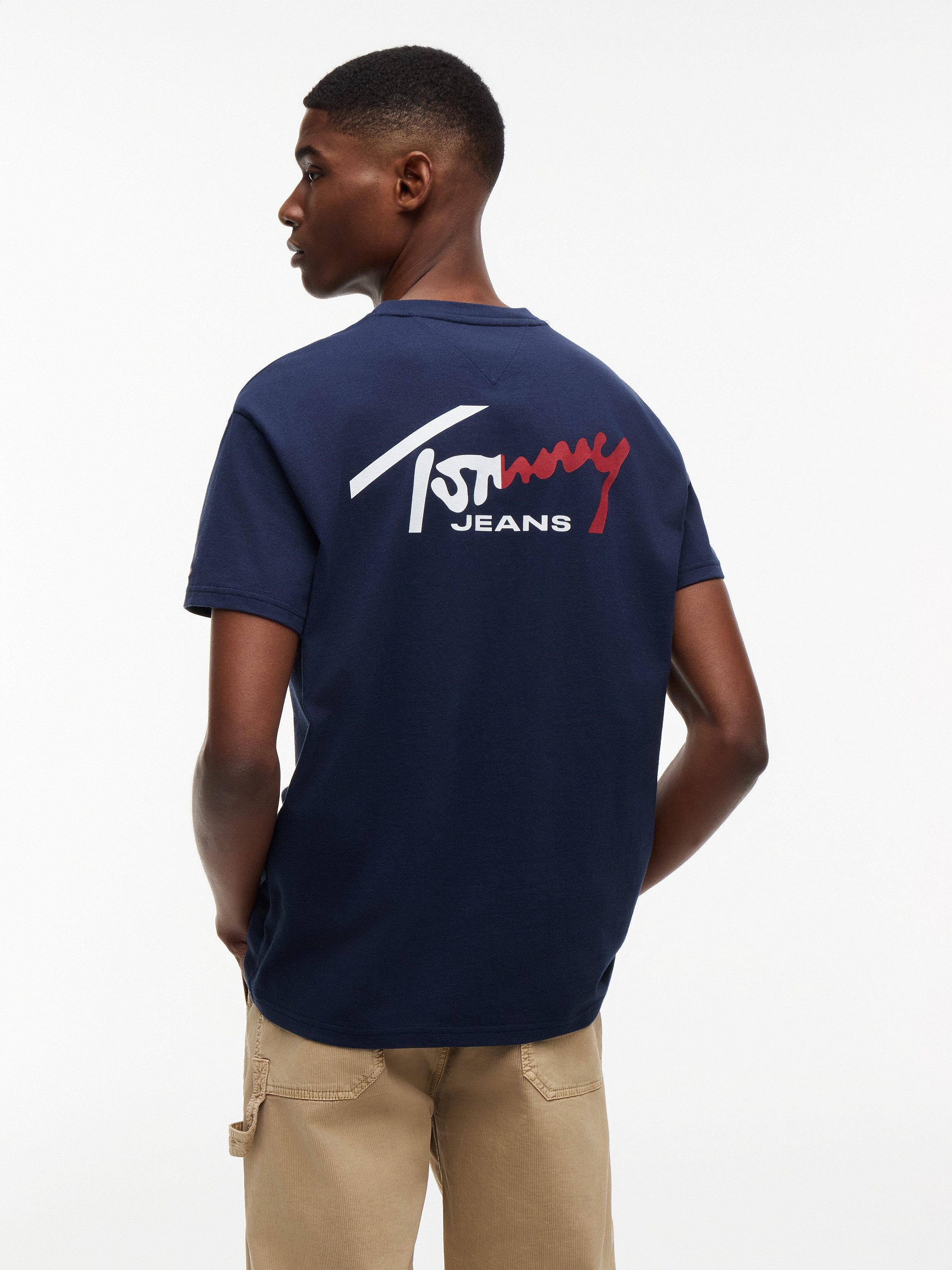 Tommy Jeans T-Shirt TJM REGULAR SIGNATURE 2PACK (Packung, 2-tlg) großer Rückenprint – Bild 3 von 5