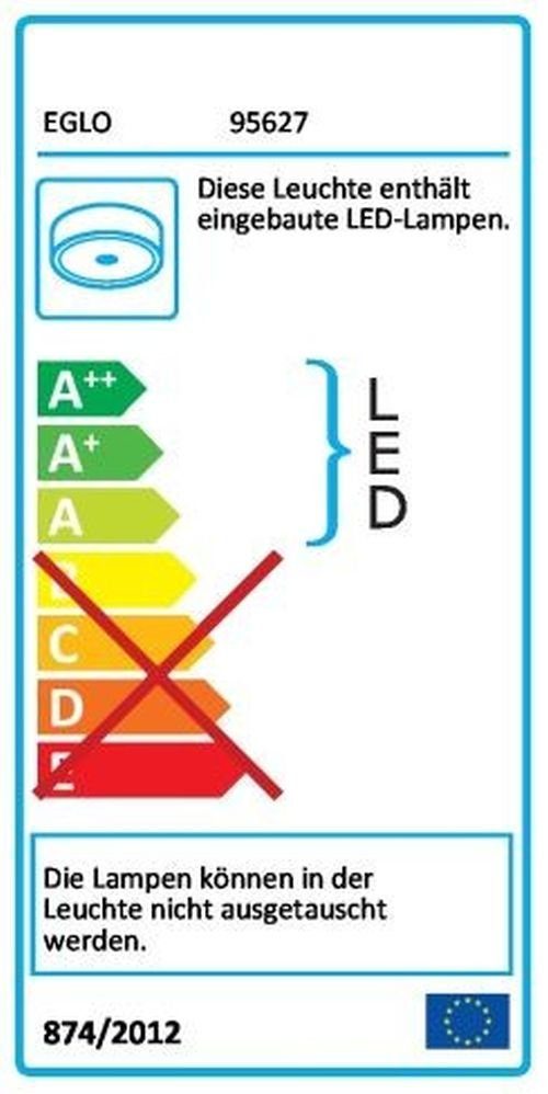 Creme Osram Osram fest Rund LED EGLO integriert, PALERMO per LIGHTIFY-App steuerbar, Deckenleuchte LED Steuerung, Farbwechsel Deckenleuchte LIGHTIFY