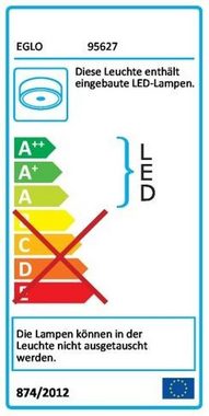 EGLO Deckenleuchte PALERMO Deckenleuchte Rund LED Creme Osram LIGHTIFY Steuerung, per Osram LIGHTIFY-App steuerbar, LED fest integriert, Farbwechsel
