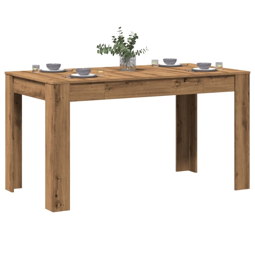 vidaXL Esstisch, Esstisch Artisan-Eiche 140x74,5x76 cm Holzwerkstoff günstig online kaufen