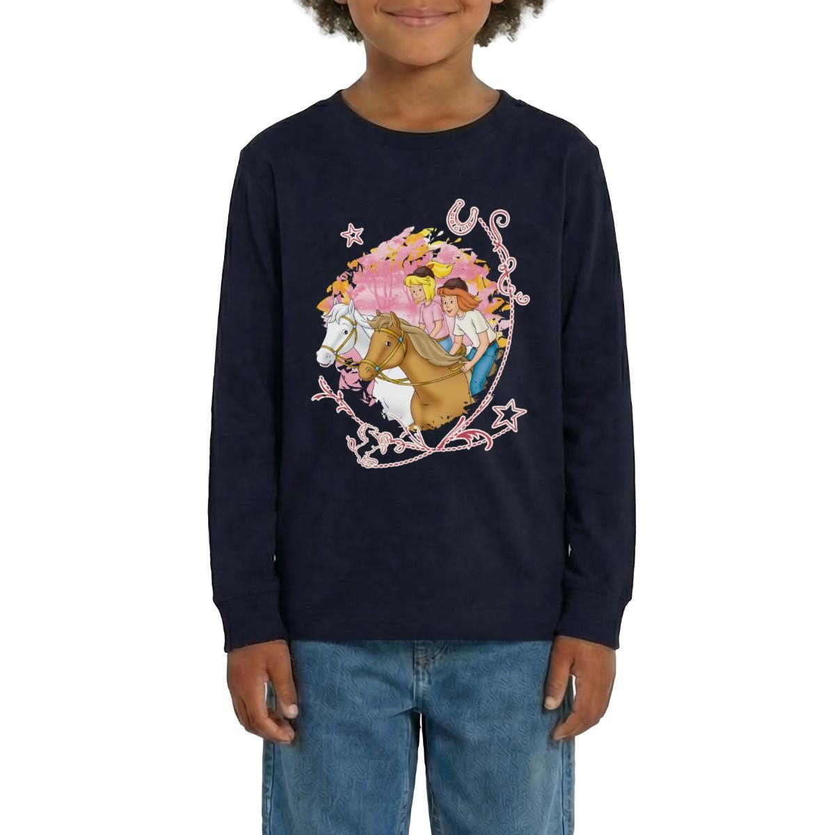 T-Shirt Bibi Und Tina Wettreiten Im Wald Teenager Premium Langarmshirt