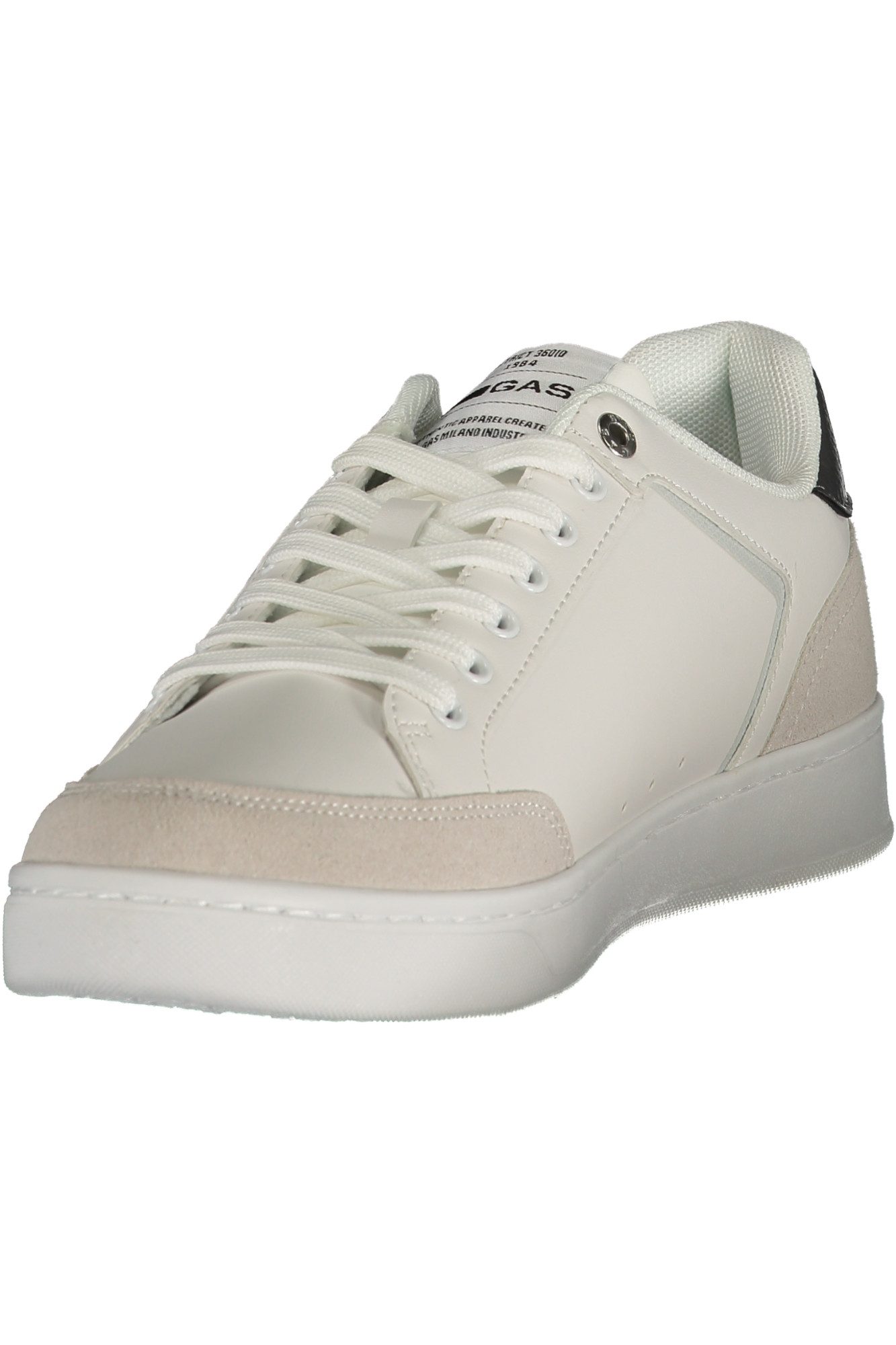 GAS Sneaker Weißer Herrensportschuh mit grauen Details &