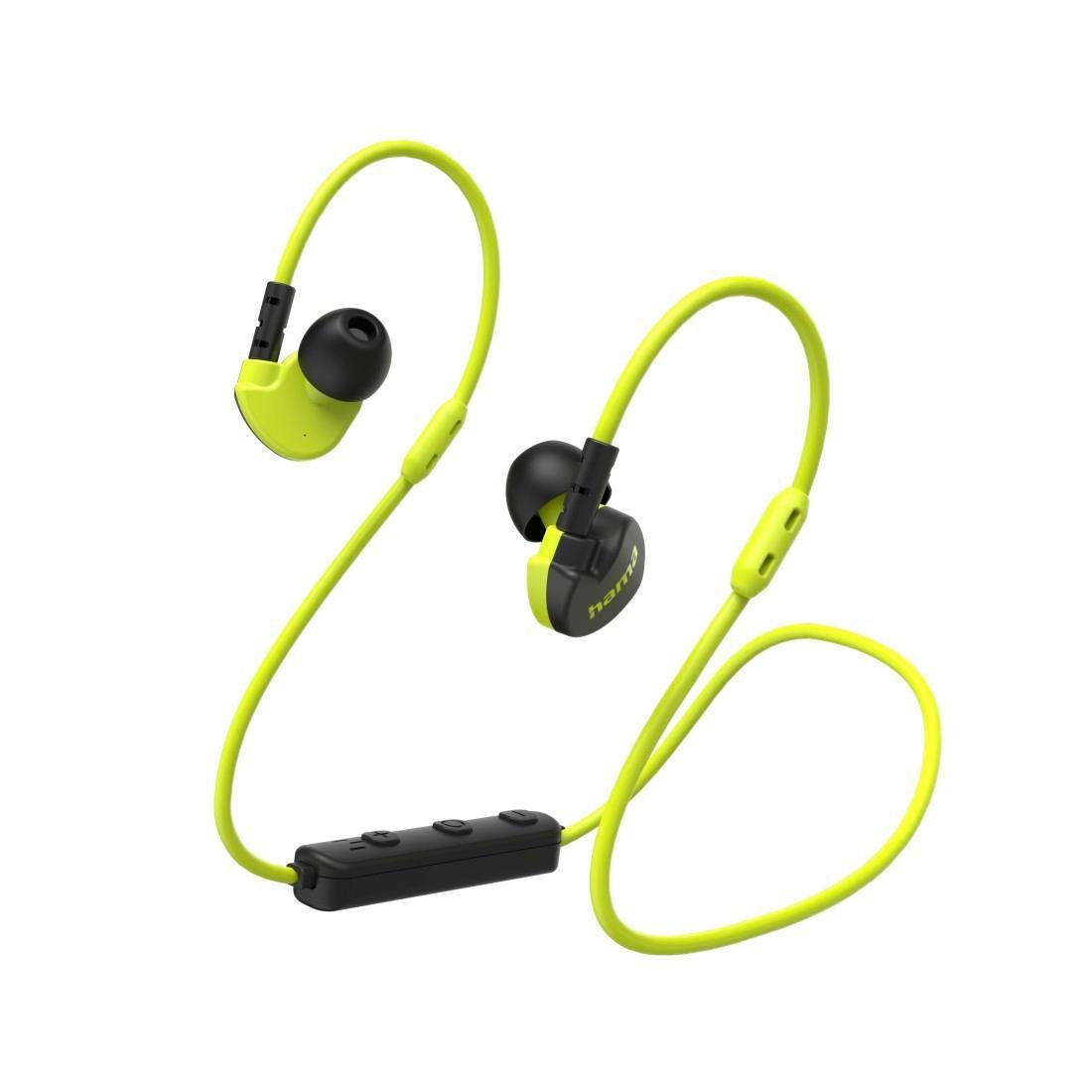 Hama Bluetooth Kopfhörer Sport, In-Ear, Mikrofon, ultraleicht, ergonomisch  In-Ear-Kopfhörer (Freisprechfunktion, Google Assistant, Siri), Unterstützt  die vorhandenen Sprachassistenten Siri und Google Assistant