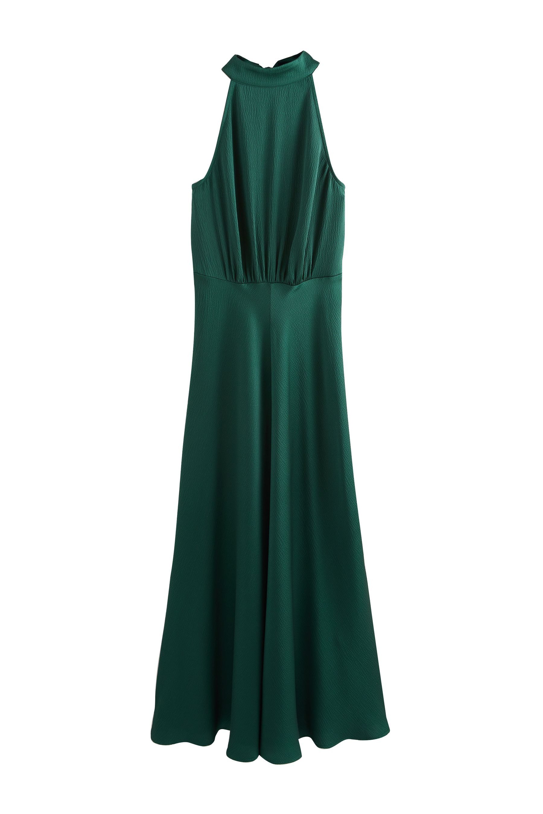 Next Midikleid Neckholder-Midikleid aus strukturiertem Satin günstig online kaufen