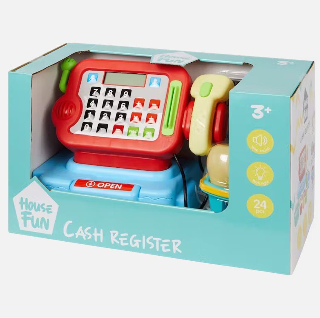 Spectrum Registrierkasse Kasse mit Sound inkl. Zubehör 23 tlg. Spielekasse, (23-tlg)