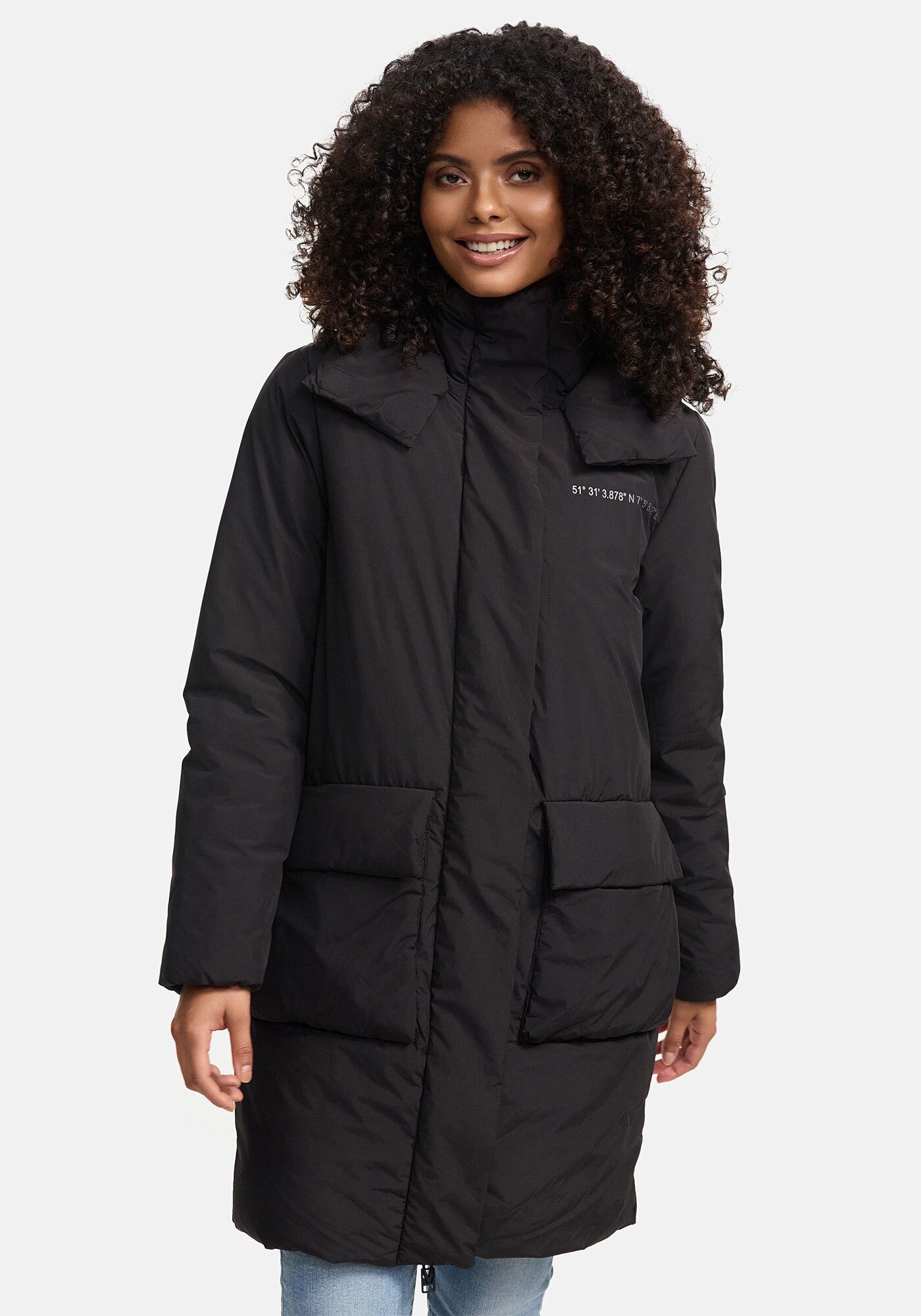 Marikoo Winterjacke Nanami mit großer Kapuze