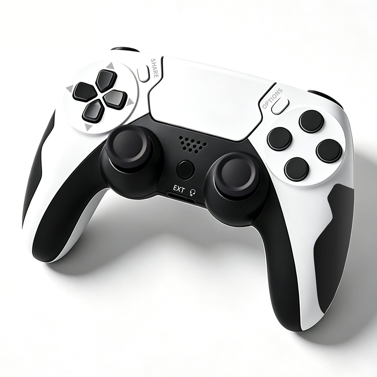 Toomoke Wireless Controller Kompatibel für PS4/PC, Dual Vibration, Touchpad Controller (600-mAh-Akku, Bequeme Tasten, Präzises D-Pad, Kopfhörerbuchse, inkl. Ladekabel, 1 St., Controller mit Doppelter Vibration, 6-Achsen-Gyro-Sensor, Touchpad)
