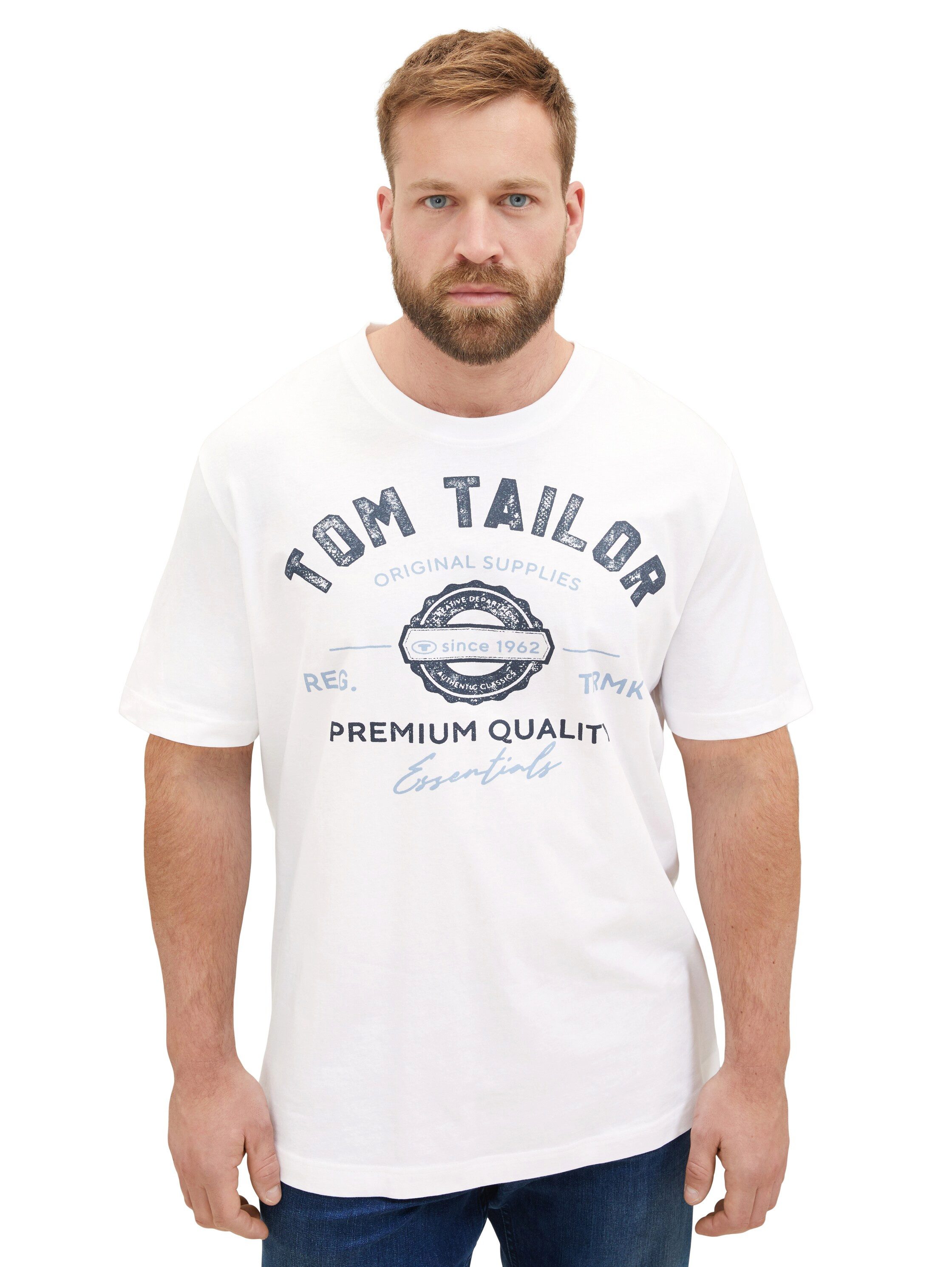 TOM TAILOR PLUS T-Shirt mit Logo-Print