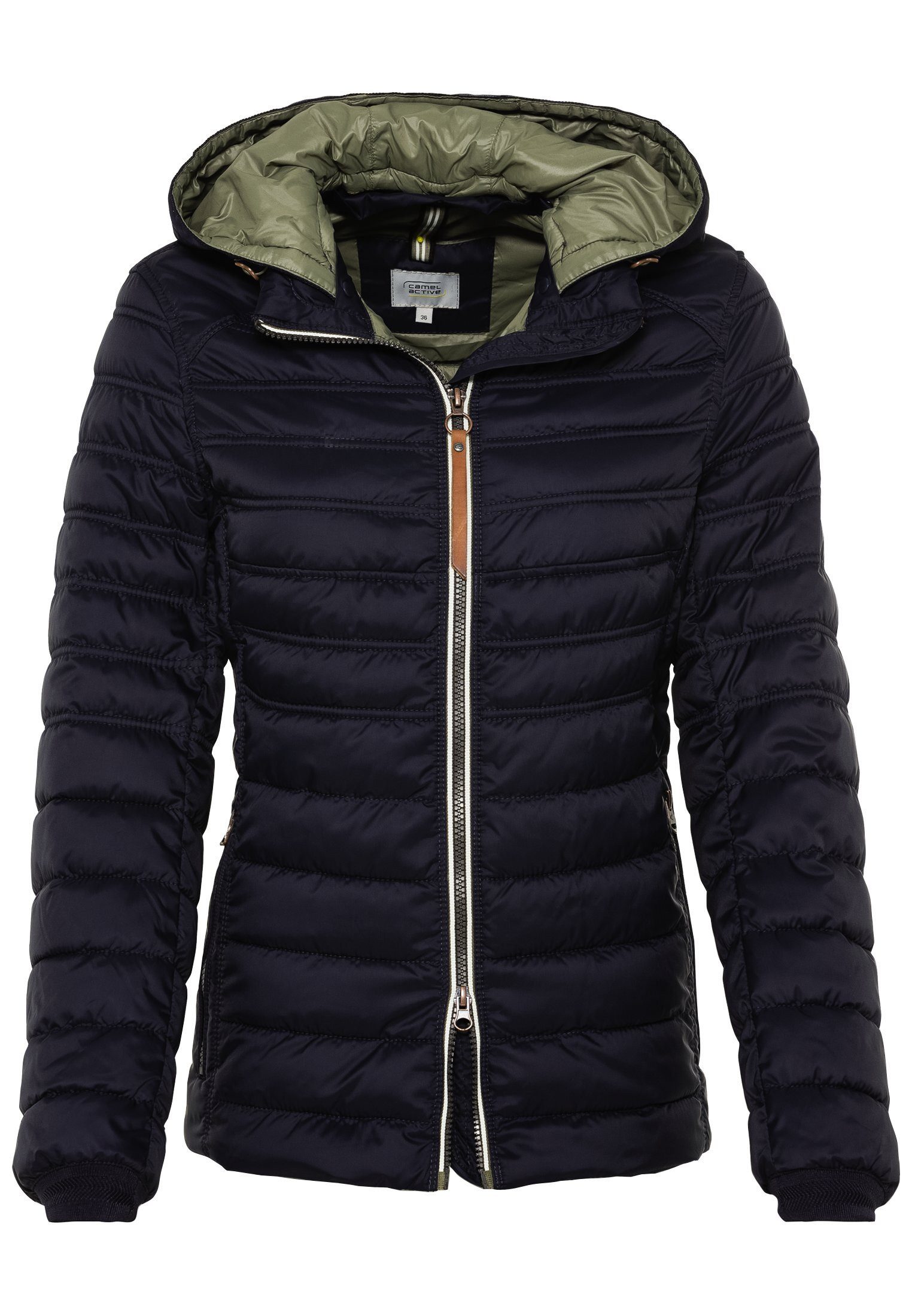 Steppjacke aus recyceltem Polyester Langarm