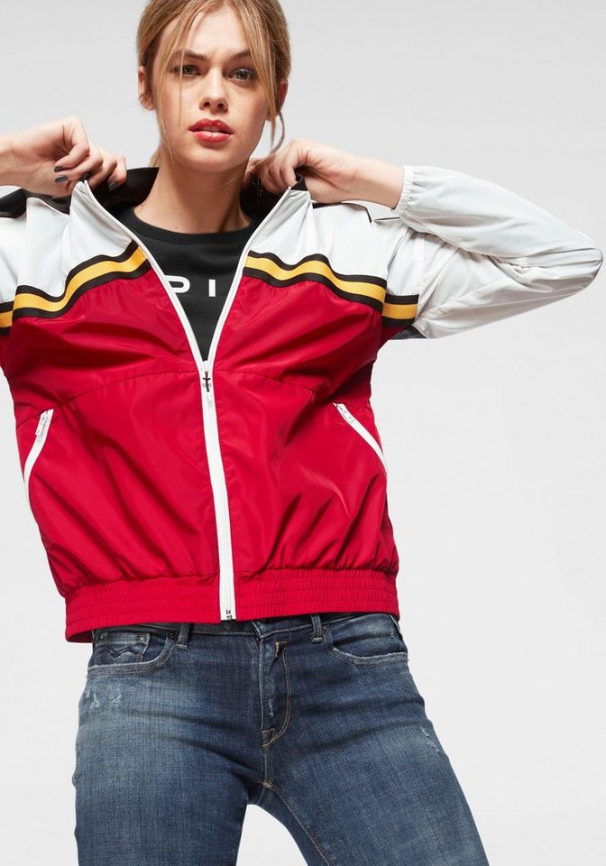 Replay Blousonjacke mit kontrastfarbenen Details Replay Blousonjacke mit kontrastfarbenen Details