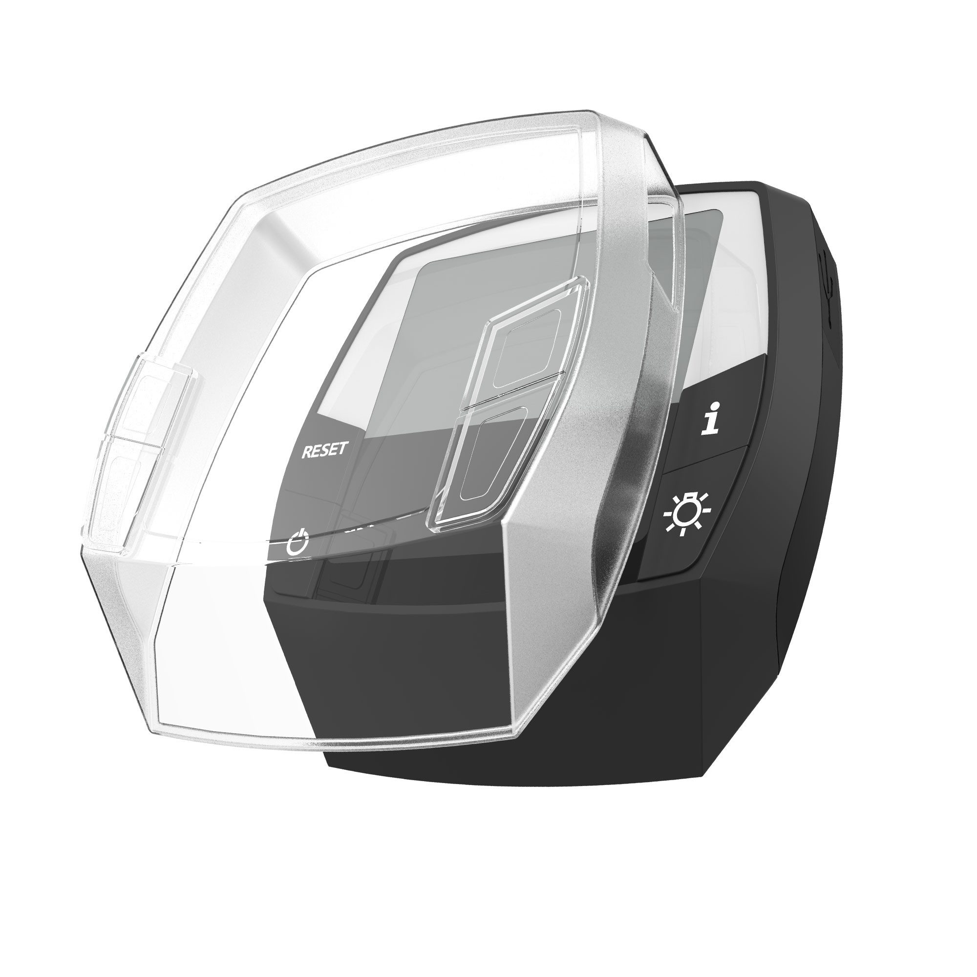 kwmobile Smartphone-Hülle EBike Computer Case für Bosch Intuvia, transparente Hülle Fahrrad GPS Navi Cover in Transparent