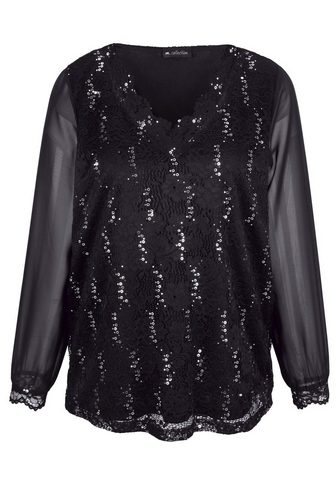 M. COLLECTION Футболка с кружевные элементы