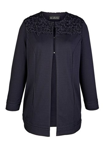M. COLLECTION Пиджак длинный с кружева