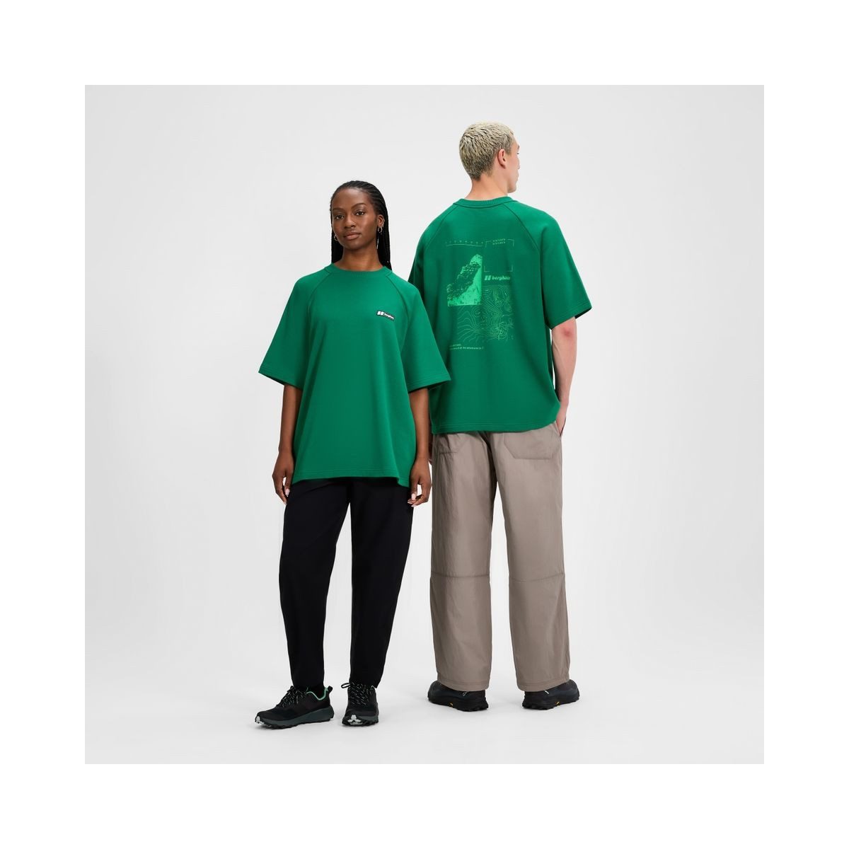 Berghaus Kurzarmshirt Volcanism Tee AM Hochwertiges Herren-T-Shirt aus Bio-Baumwolle mit einzigartigem