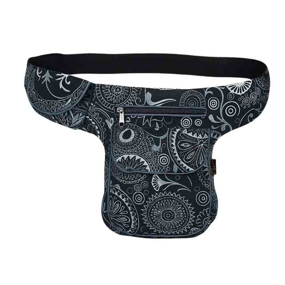 KUNST UND MAGIE Bauchtasche Schulter/Bauchtasche Gürteltasche Crossbody Hüfttasche Hippie Goa