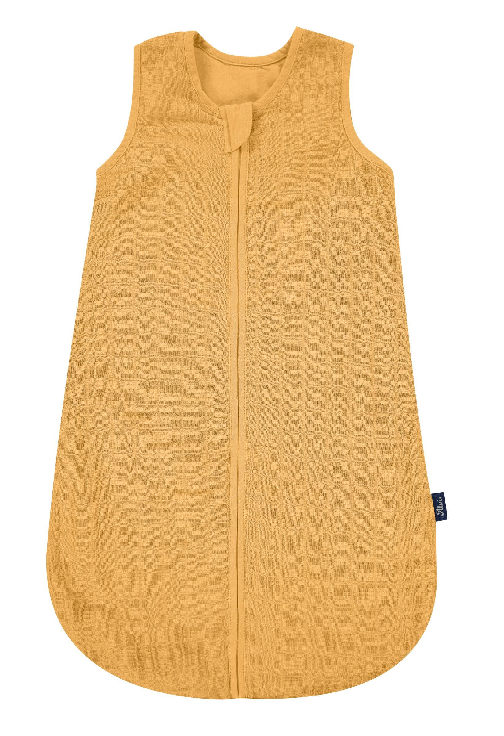 Alvi® Babyschlafsack Mull-Schlafsack Uni cornsilk