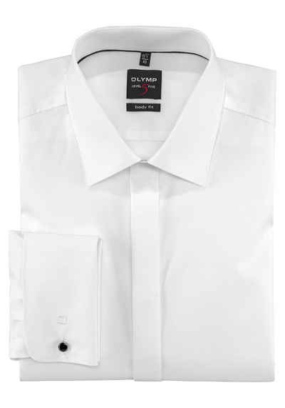 Herren Hemd Weiß Regular Kontrastfarbene Details am Kragen 80% Baumwolle M-6XL