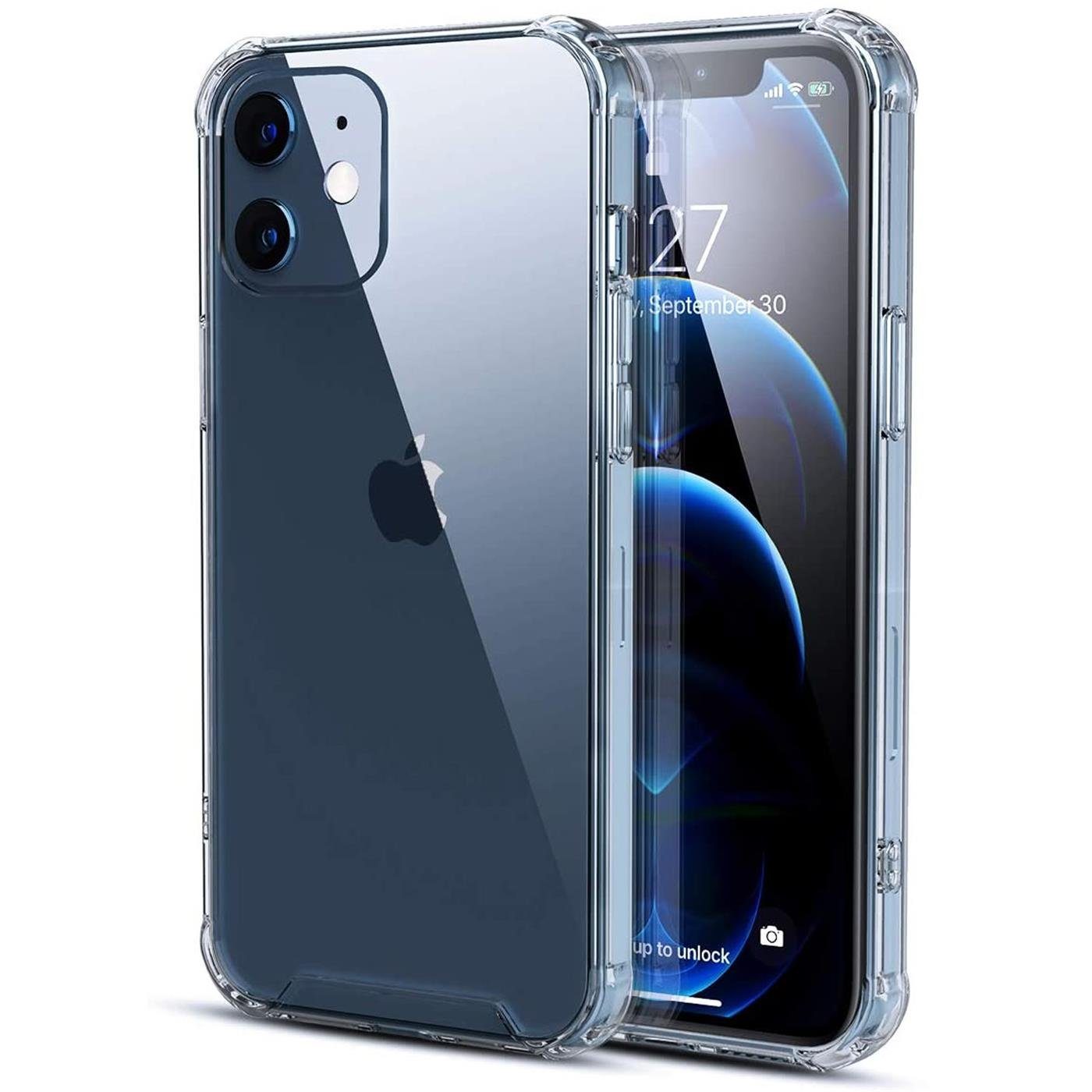 CoolGadget Handyhülle Anti Shock Rugged Case für Apple iPhone 12 Mini 5,4 Zoll, Slim Cover mit Kantenschutz Schutzhülle für iPhone 12 Mini Hülle