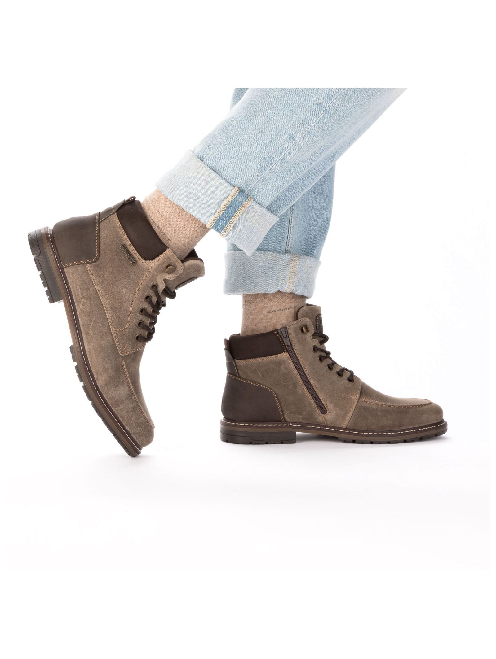 Rieker Rieker Stiefelette Leder Schnürstiefelette