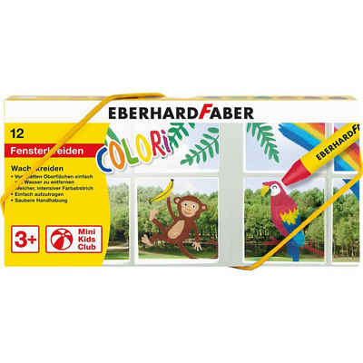 Eberhard Faber Wachsmalstift »Wachsmalkreide/Fenstermaler COLORI, 12 Farben«