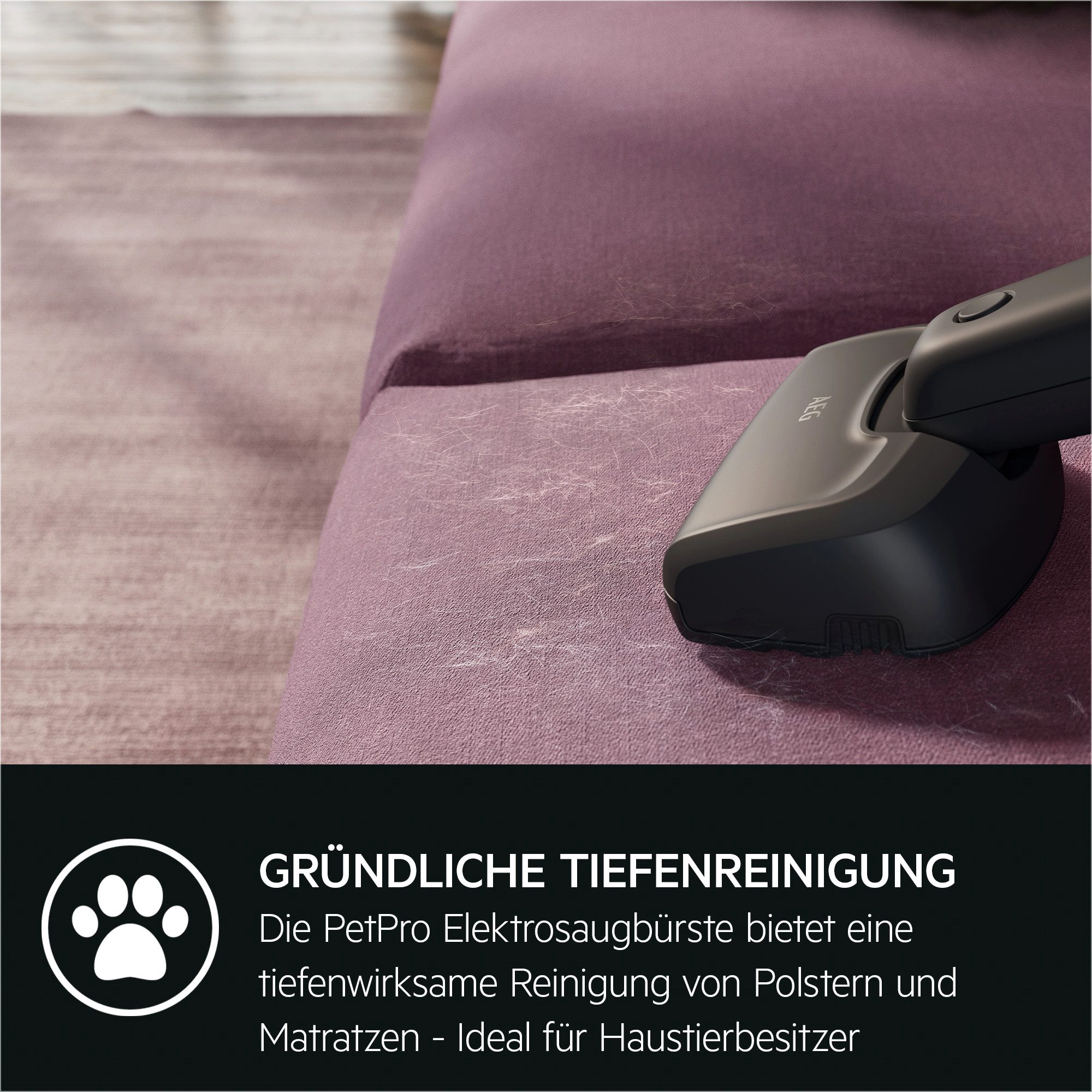 AEG Akku-Stielstaubsauger QX7 Akku-Staubsauger kabellos / Akku-Laufzeit: bis zu 50 Min. / Farbe, AEG-DEU-CS01-EPP-POM