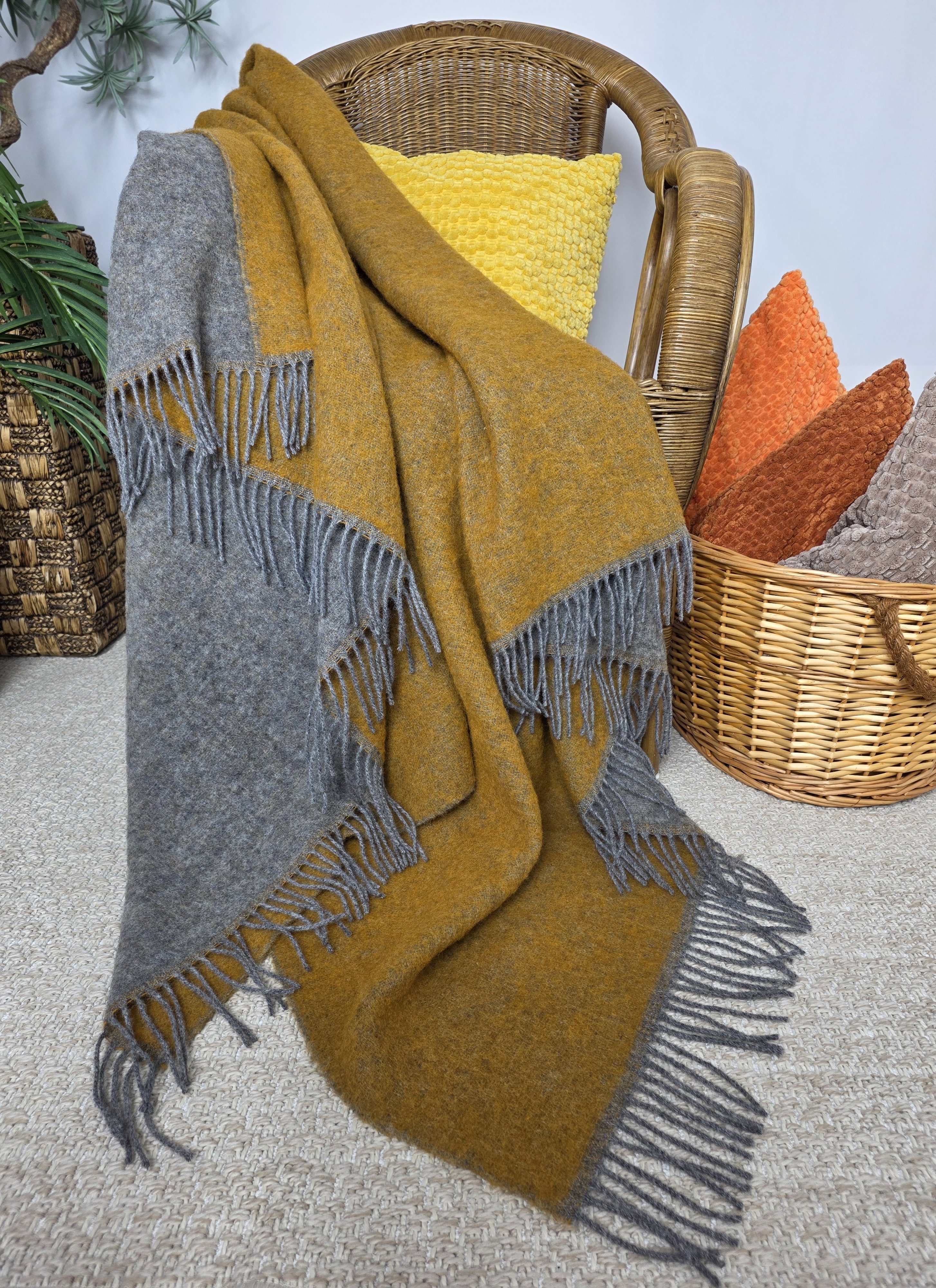 Wolldecke Wolldecke TIROL (doubleface) 100% Schurwolle 140 x 200 cm, STTS