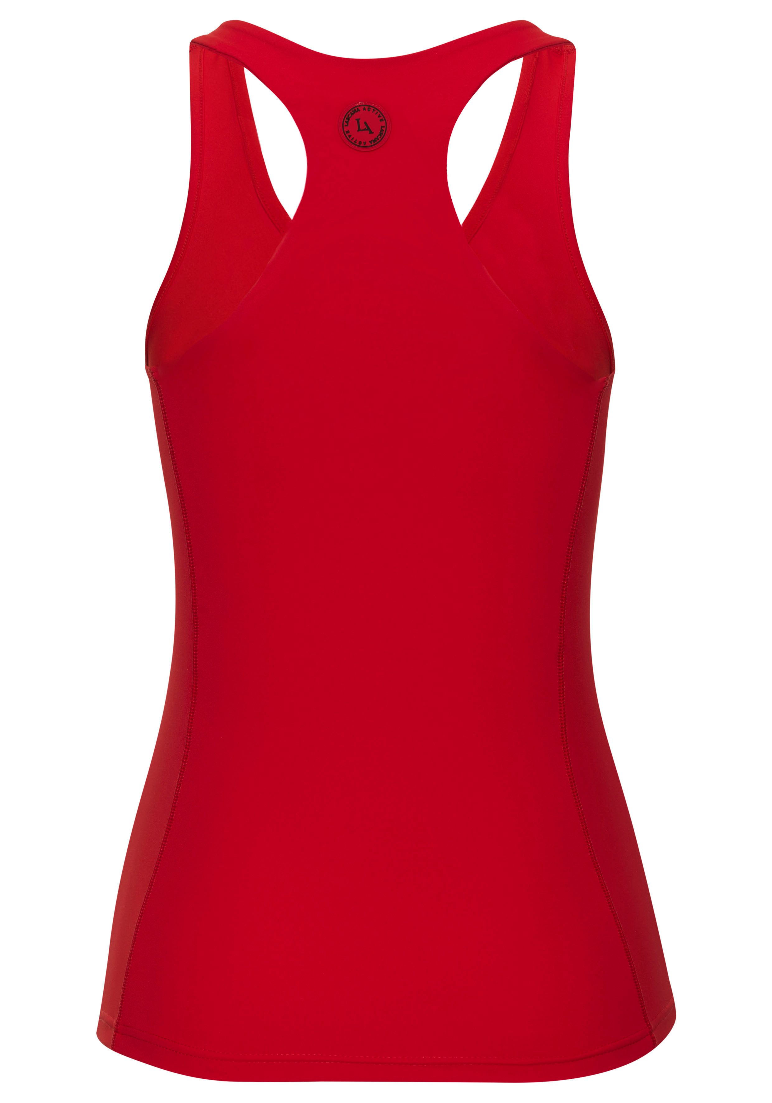 LASCANA ACTIVE Sporttop mit Racerback und Logo-Badge