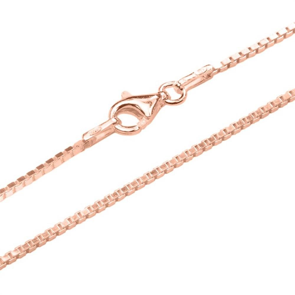 Unique Silberkette Venezianerkette 1,2 mm aus rosévergoldetem 925er Silber VC0012-R