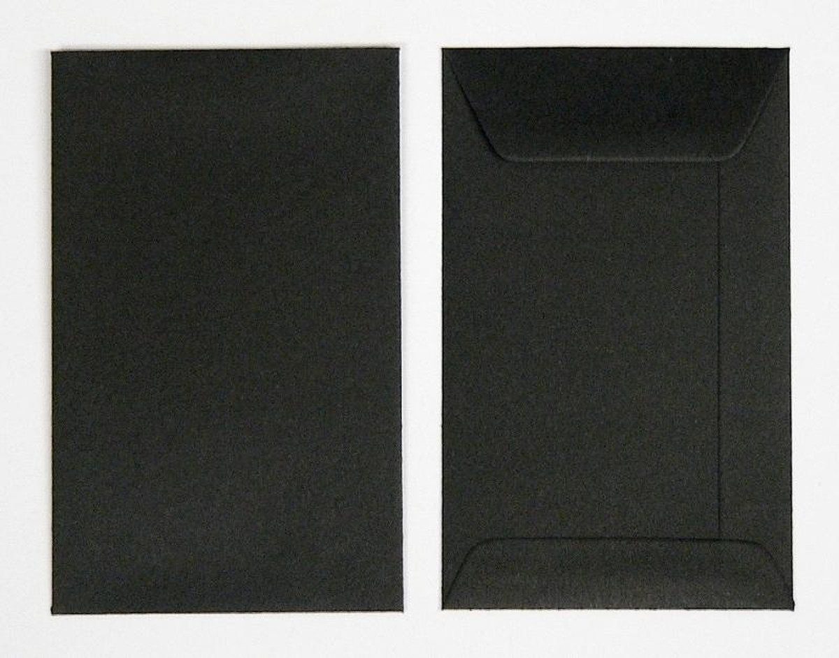 Blanke Briefhüllen Versandtasche Посылочные принадлежности 65x105mm 120g/qm gummiert VE=100 Stück schwarz.