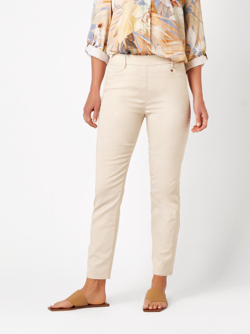 Relaxed by TONI Stretch-Hose Alice Slim 7/8 mit sportivem Gummibund