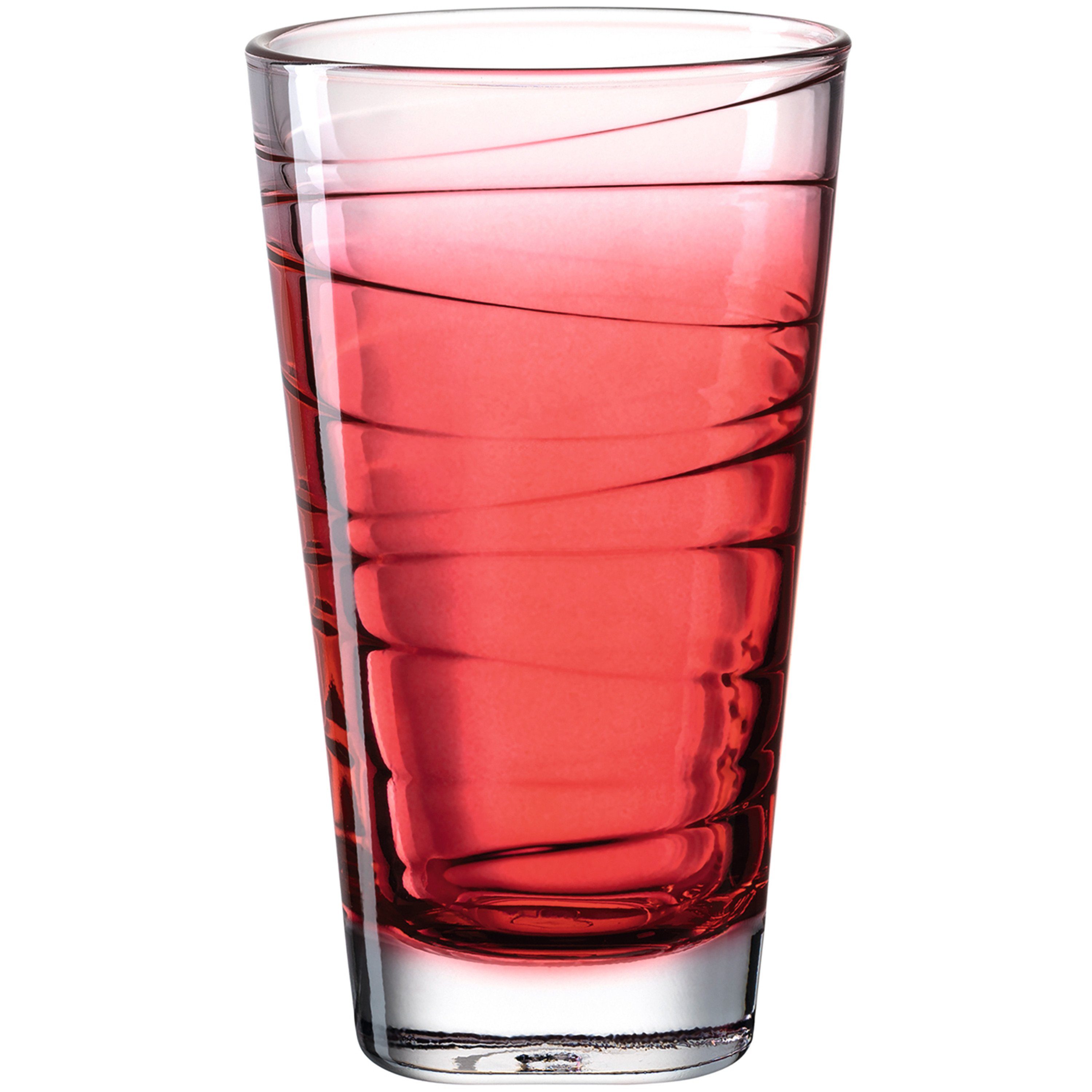LEONARDO Glas LEONARDO Glas aus Buntglas, 300 Füllmenge ml., VARIO, rot, Glas Serie der