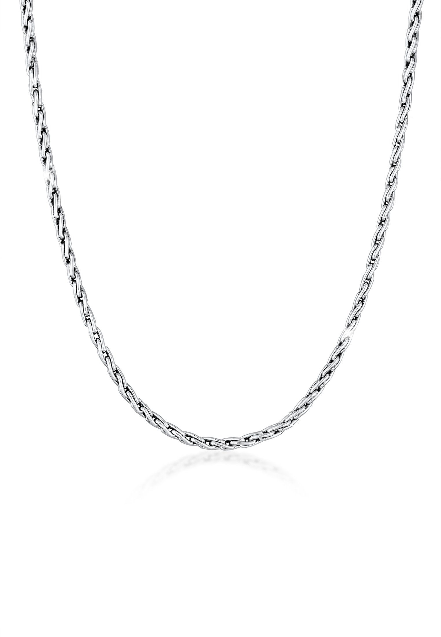 Kuzzoi Silberkette »Männer Zopfkette Oxidiert Massiv 925 Silber« online  kaufen | OTTO